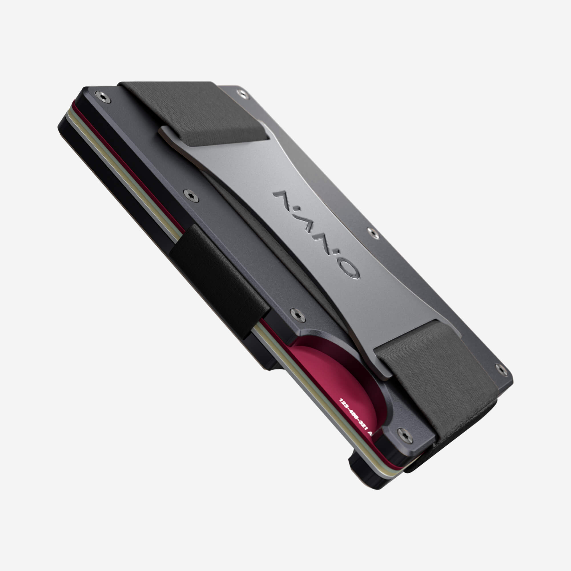 Personalised Cash Strap Wallet (Titan Gunmetal) Everyday Bundle