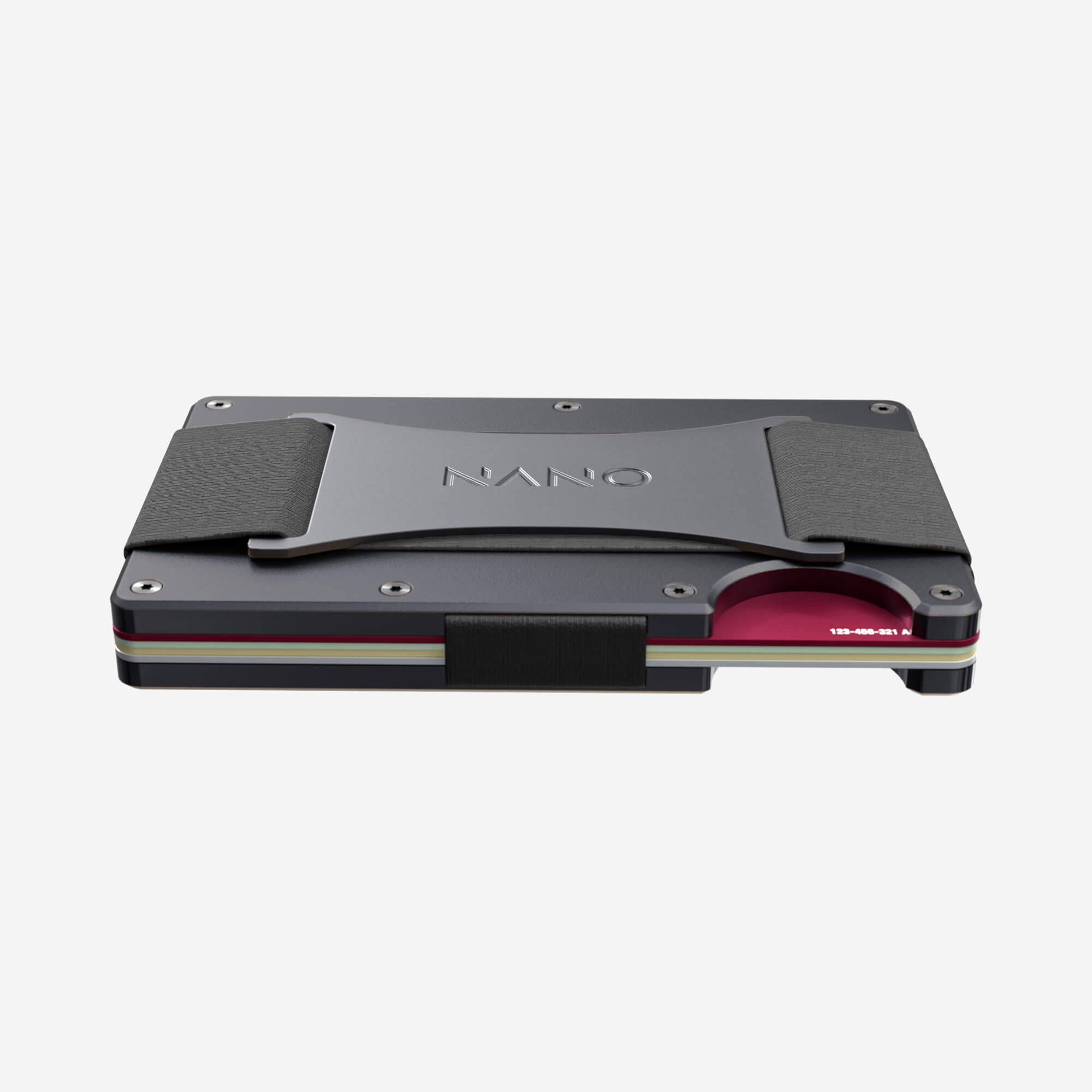 Personalised Cash Strap Wallet (Titan Gunmetal) Everyday Bundle