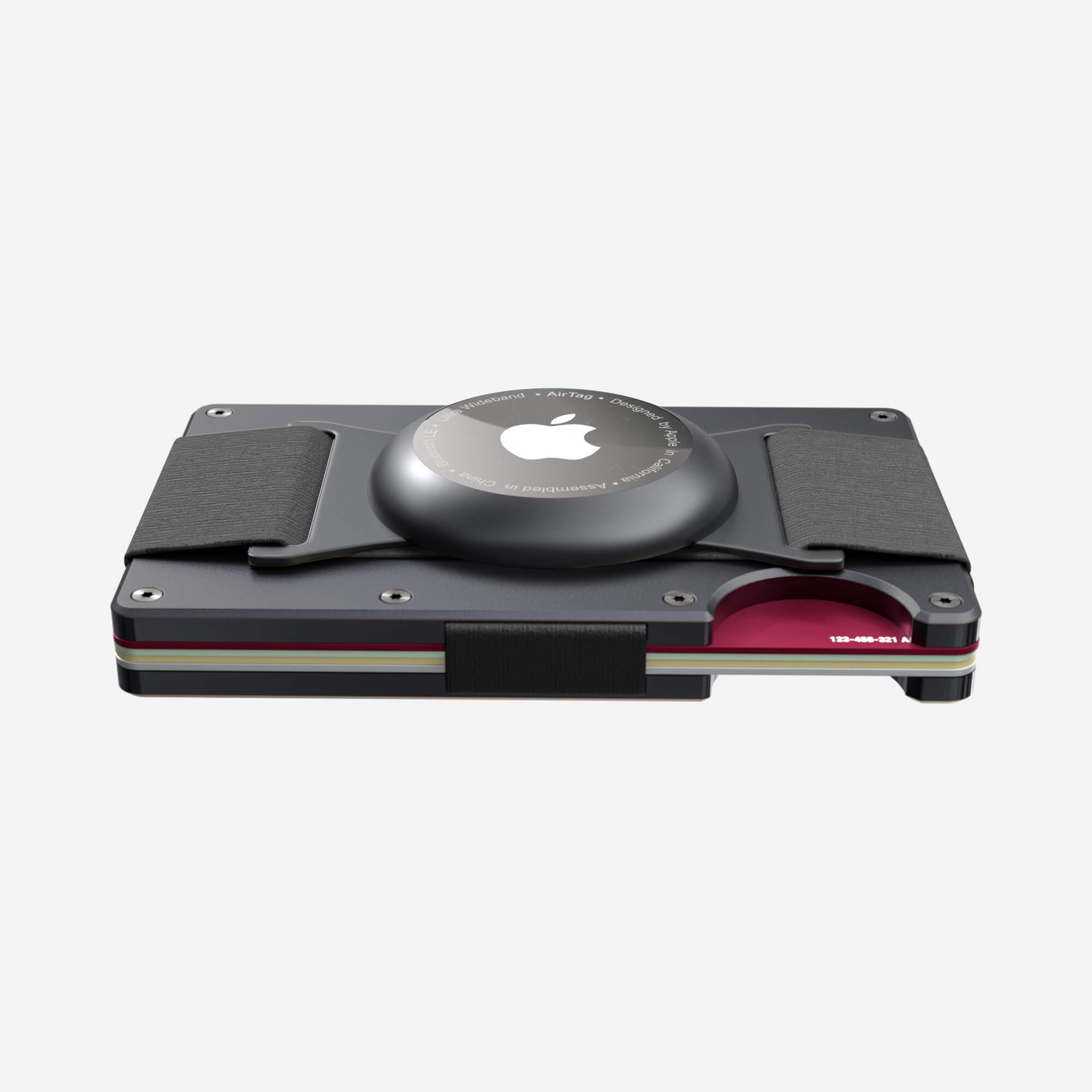 AirTag Cash Strap Wallet (Titan Gunmetal) Everyday Bundle