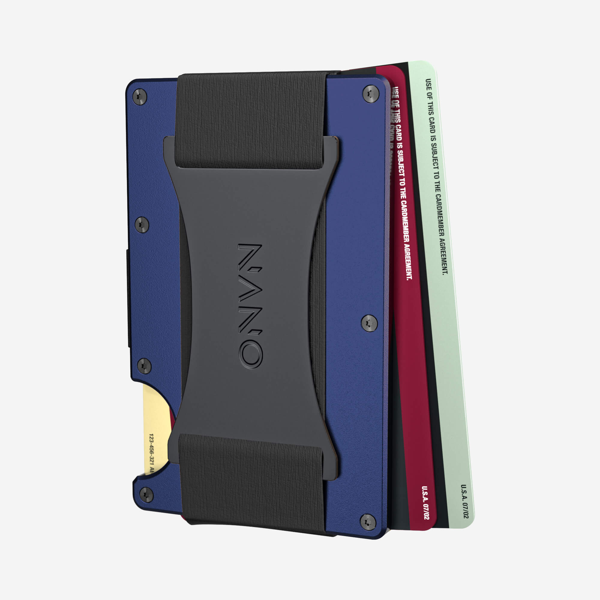 Personalised Cash Strap Wallet (Skyfall Navy) Essential Bundle