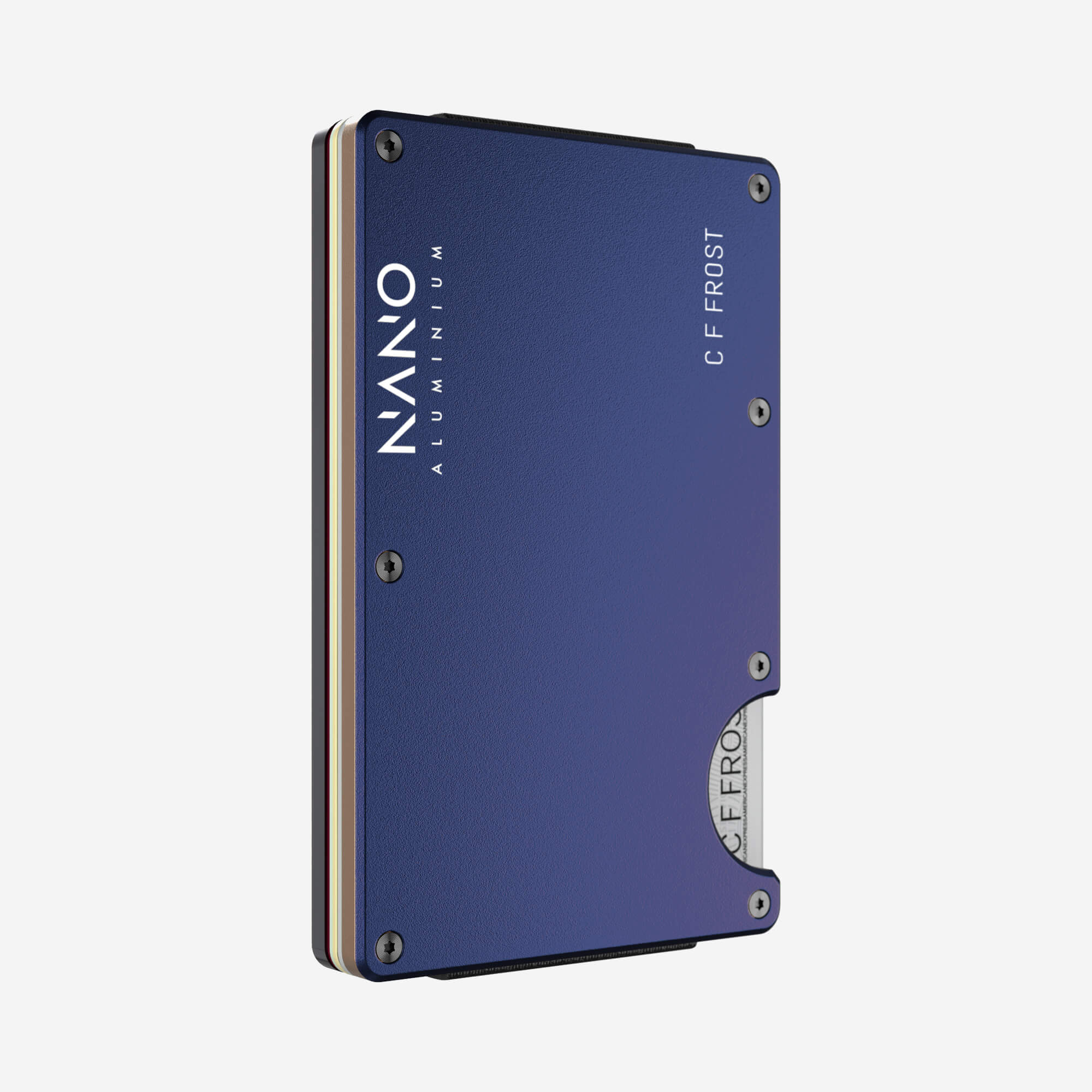 Personalised AirTag Money Clip Wallet (Skyfall Navy) Essential Bundle