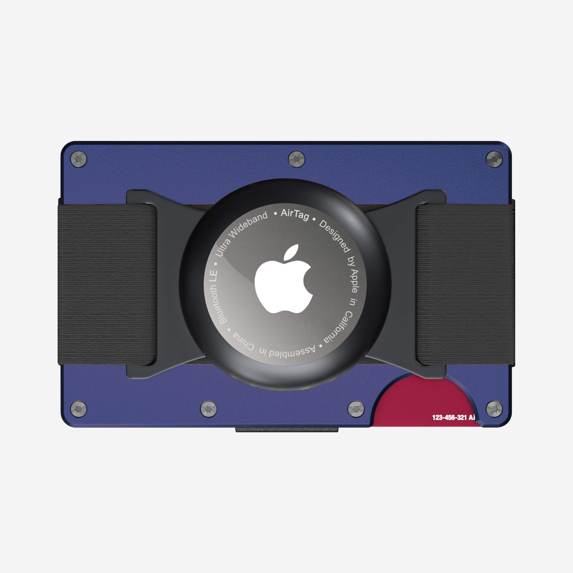 Personalised AirTag Cash Strap Wallet (Skyfall Navy) Essential Bundle
