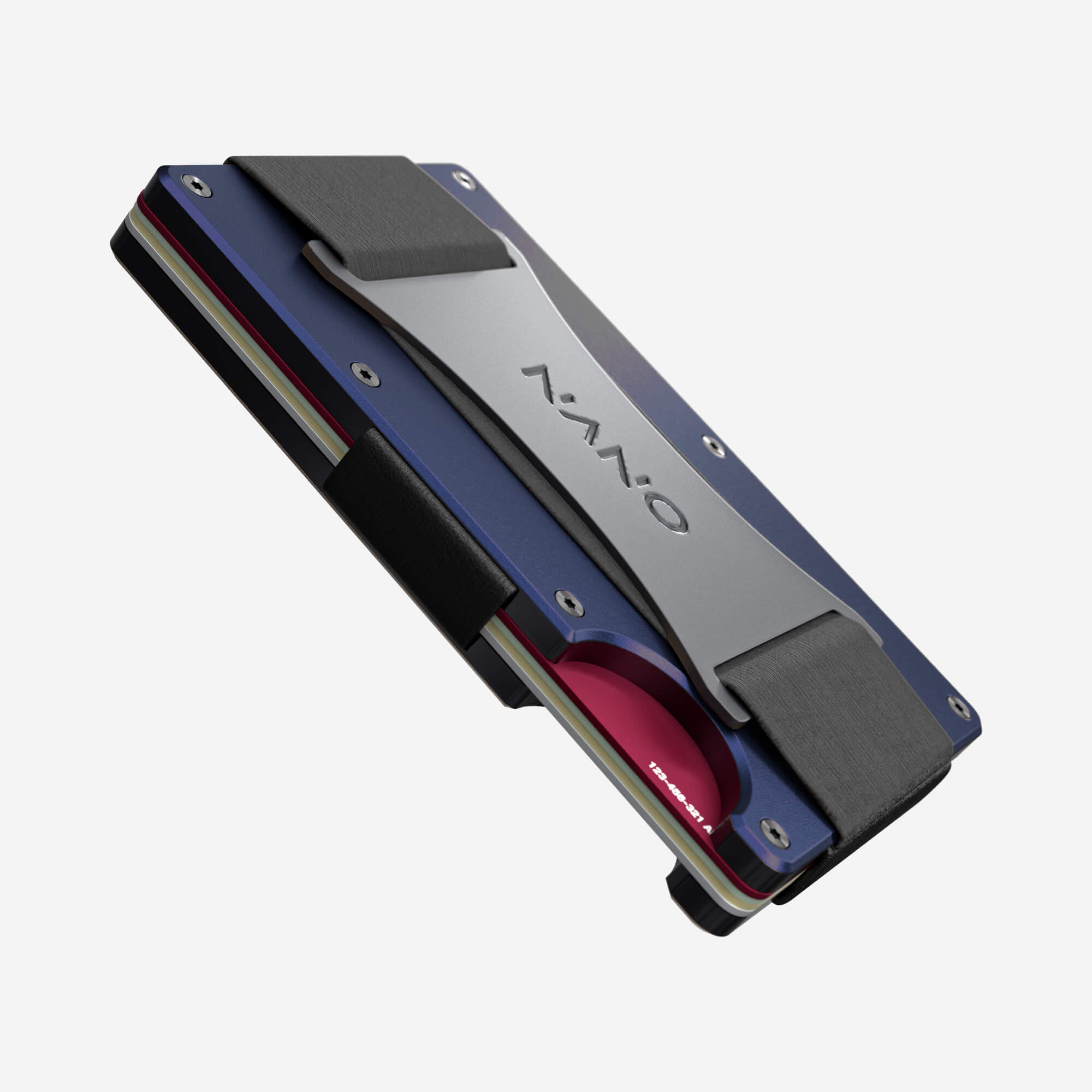 Personalised Cash Strap Wallet (Skyfall Navy) Essential Bundle