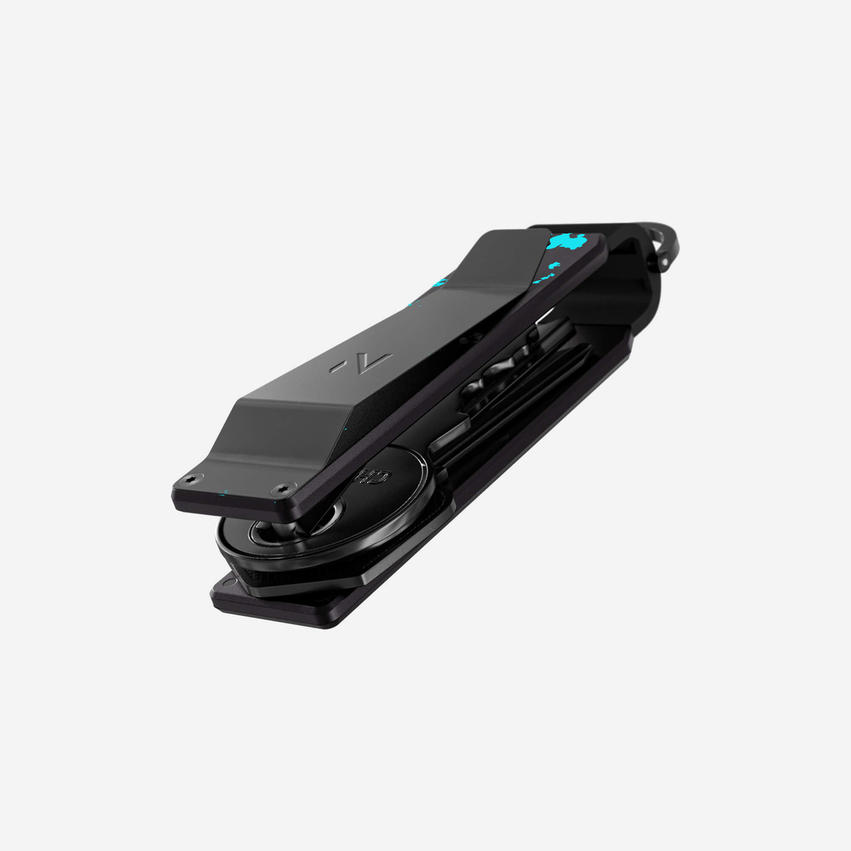 Cosmic Pulse key case — rear clip view