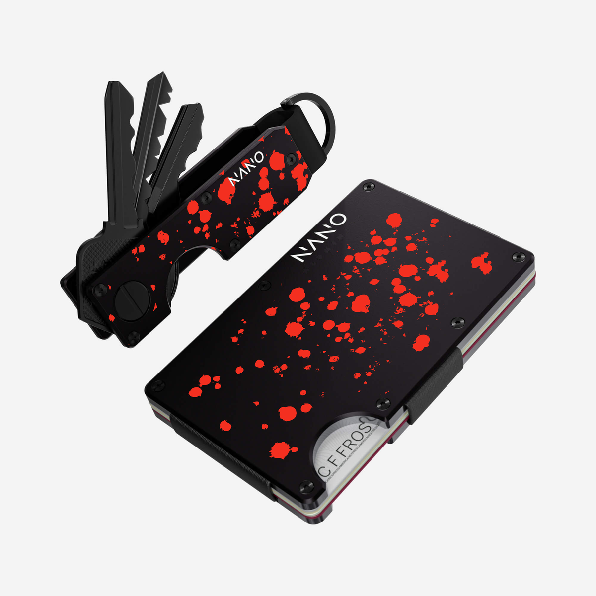 Crimson Trace Everyday Bundle — matching wallet and key case, front view