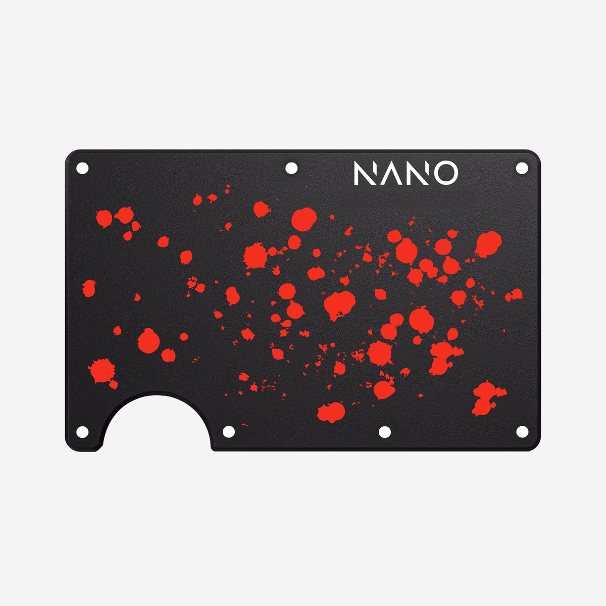 Crimson Trace non-personalised wallet cover plate, showing the original screw holes and thumb cutout