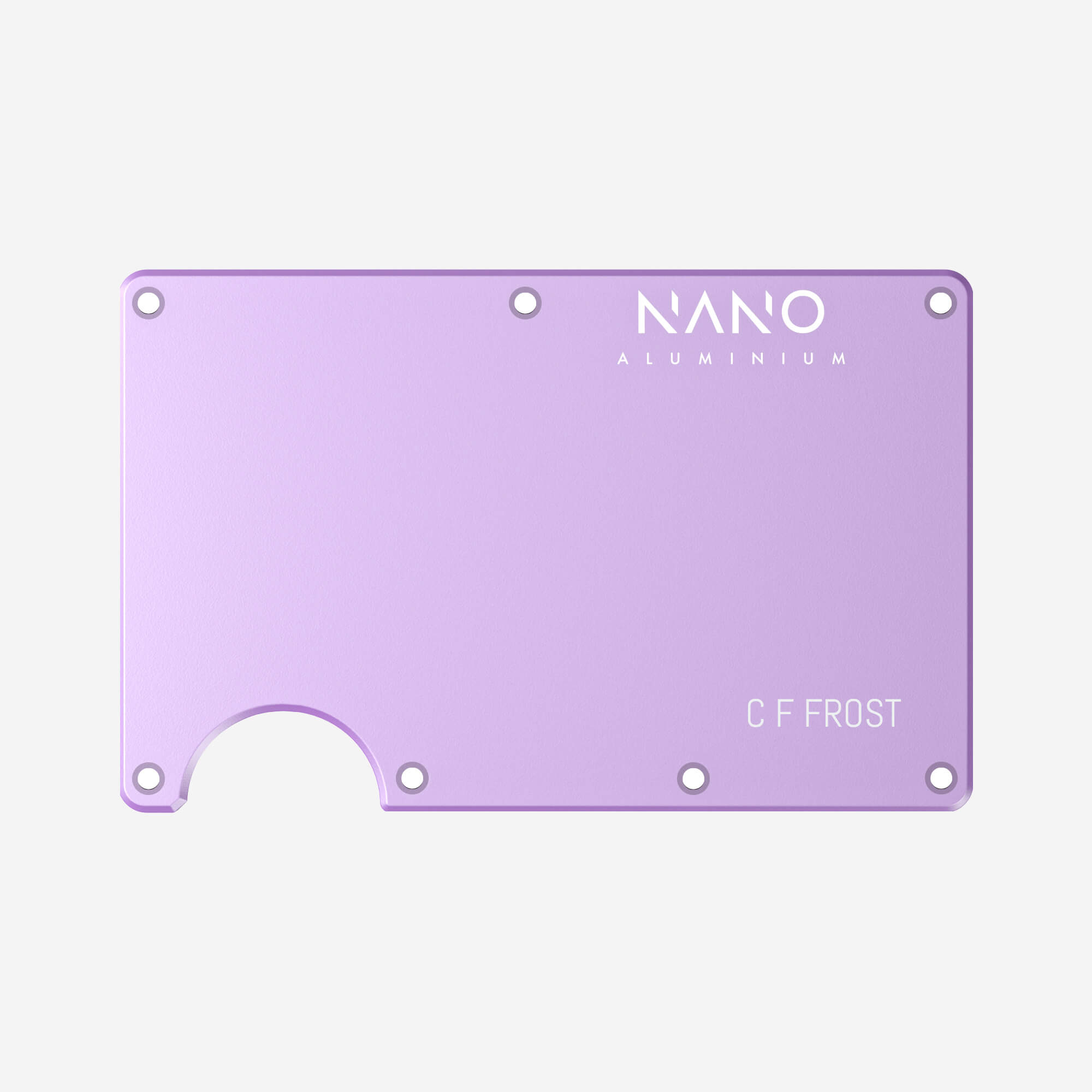 Personalised Front & Back Wallet Cover Plates (Twilight Lilac)