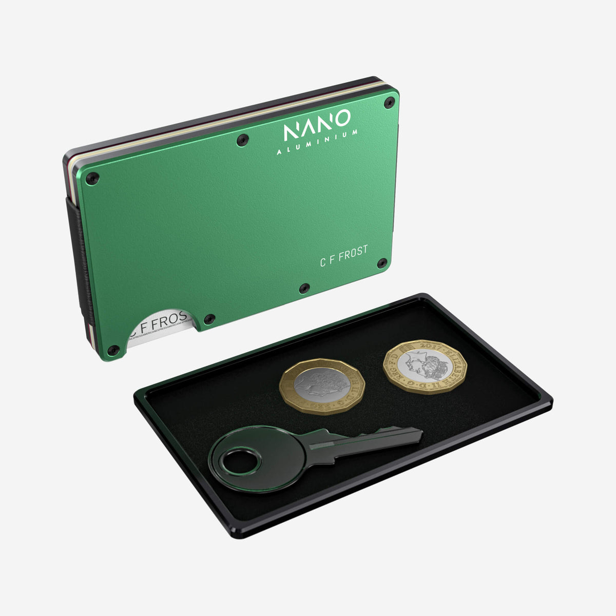 Personalised Money Clip Wallet (Viper Green) Essential Bundle