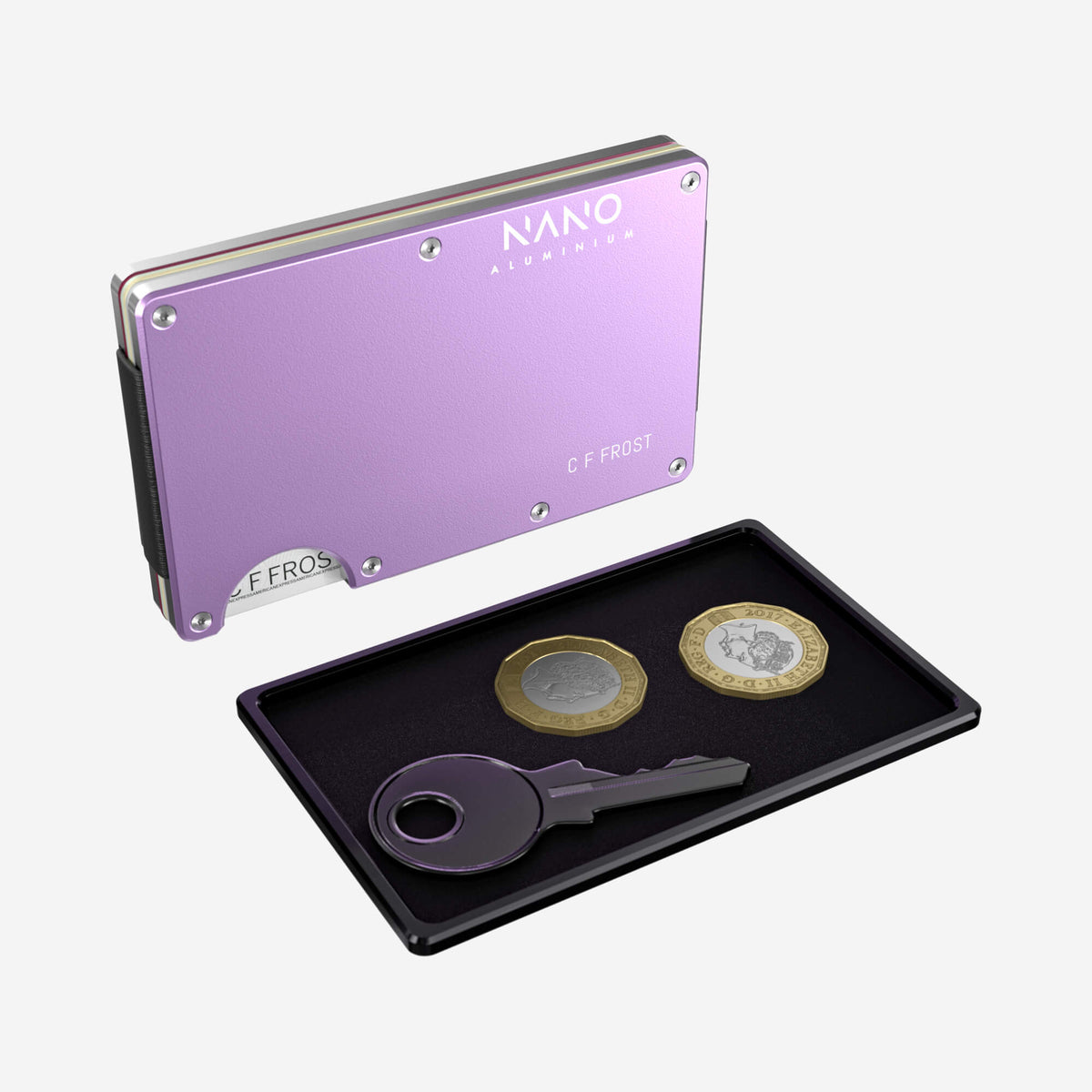 Personalised Cash Strap Wallet (Twilight Lilac) Essential Bundle