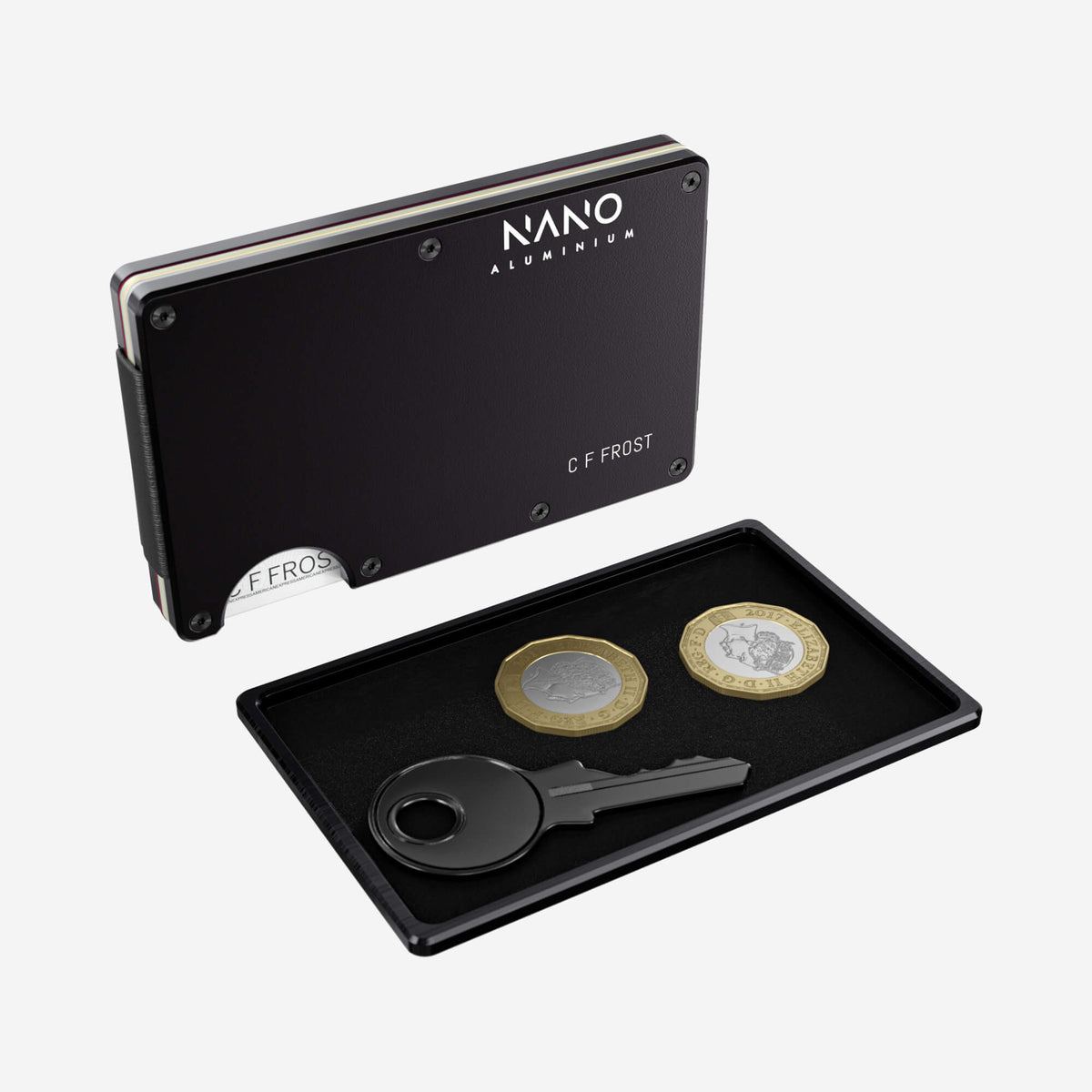 Personalised Money Clip Wallet (Phantom Black) Essential Bundle