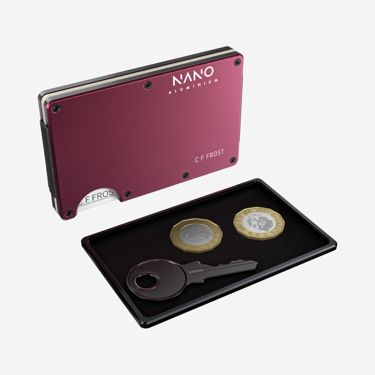 Personalised Cash Strap Wallet (Portofino Red) Essential Bundle