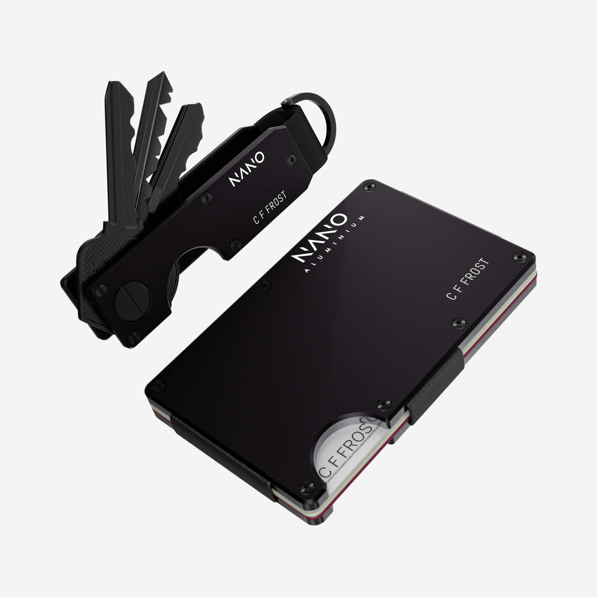 Personalised Cash Strap Wallet (Phantom Black) Everyday Bundle
