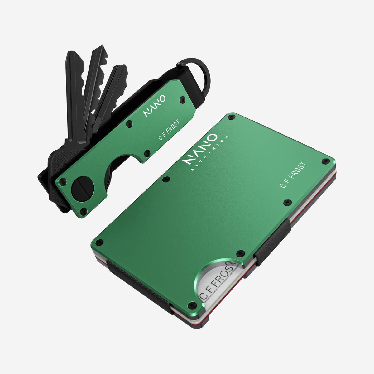 Personalised Money Clip Wallet (Viper Green) Everyday Bundle