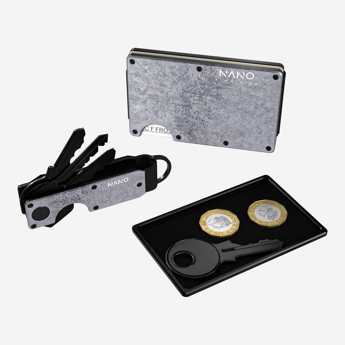 AirTag Cash Strap Wallet (Dark Storm) Ultimate Bundle