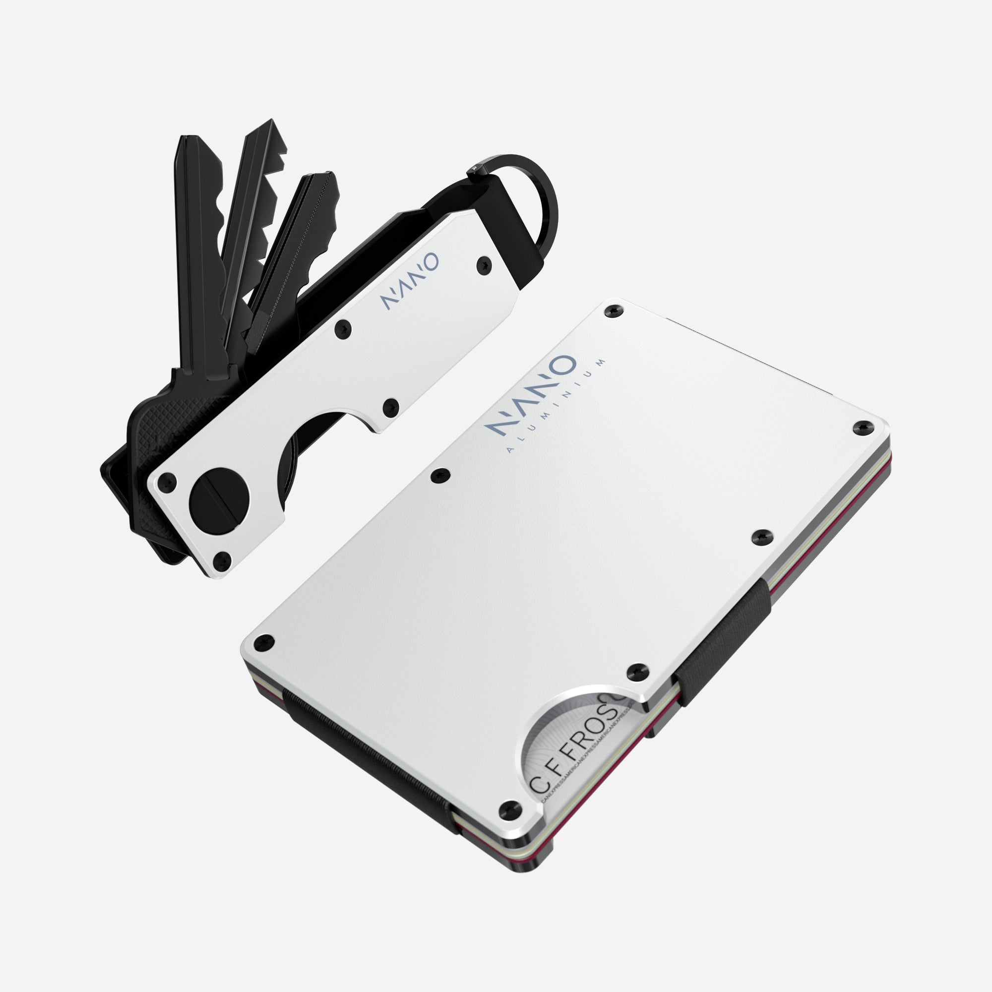 Cash Strap Wallet (Carrera White) Everyday Bundle