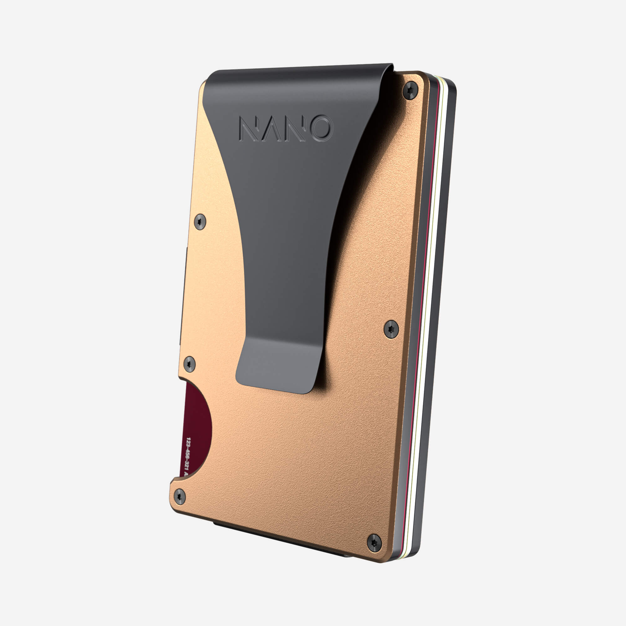 Personalised Money Clip Wallet (Spectre Gold)