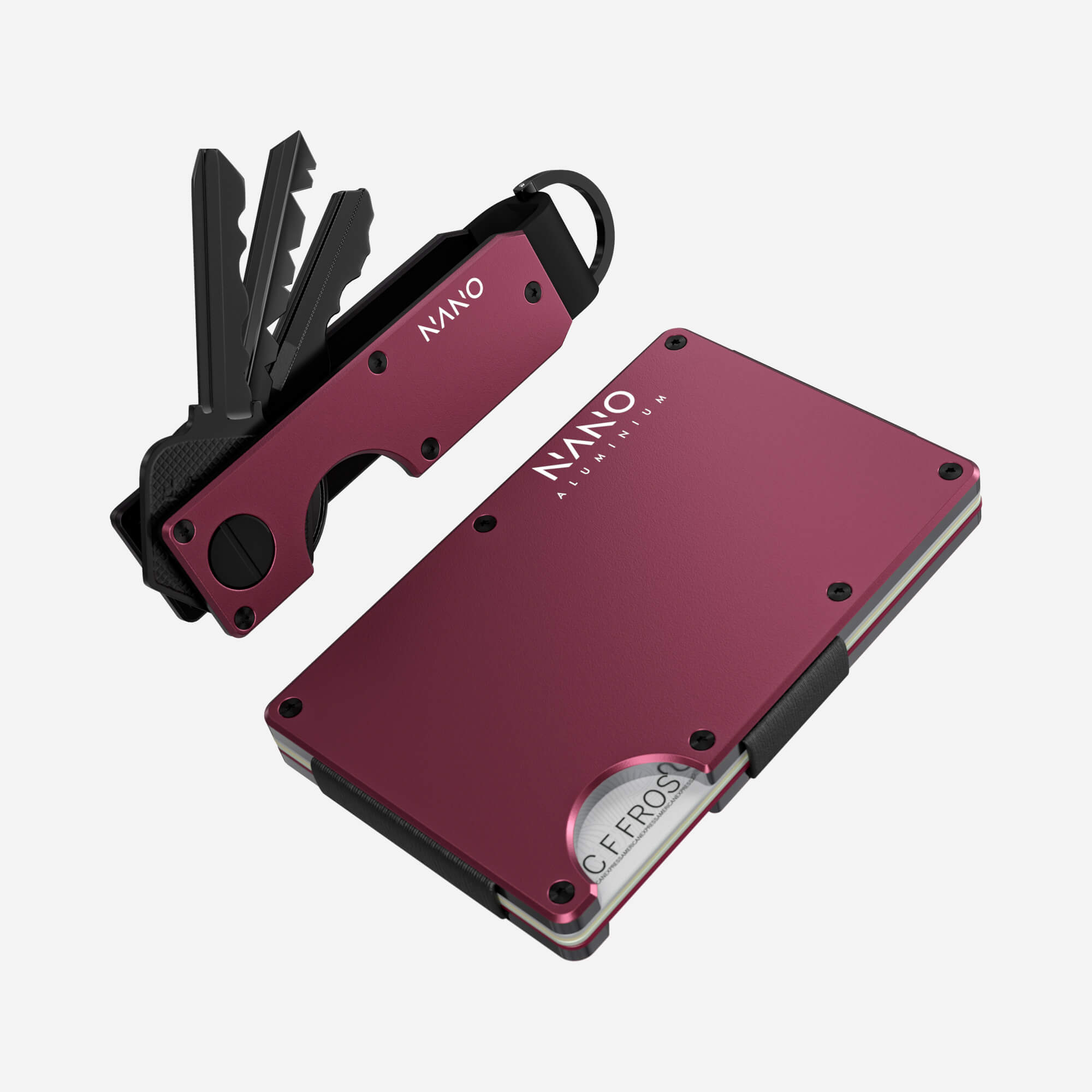 Money Clip Wallet (Portofino Red) Everyday Bundle