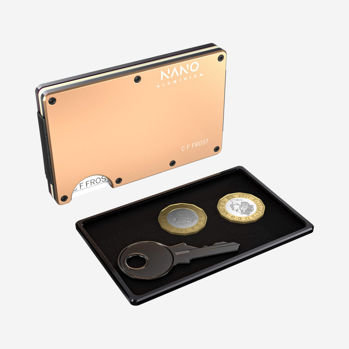 Personalised Cash Strap Wallet (Spectre Gold) Essential Bundle