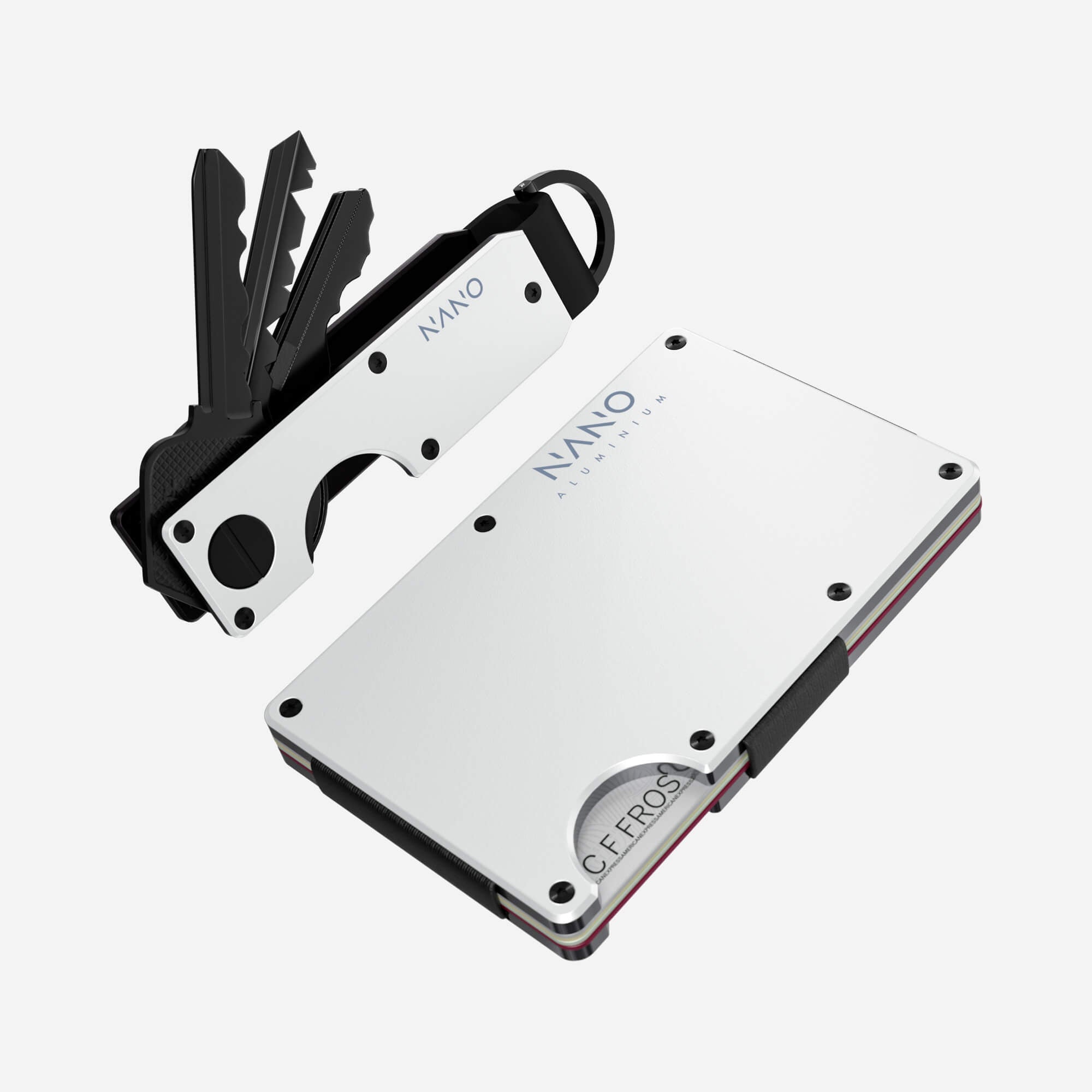 Money Clip Wallet (Carrera White) Everyday Bundle