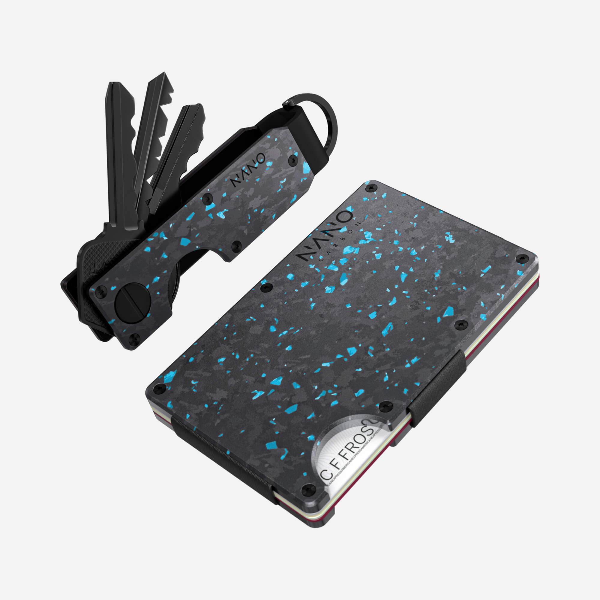 Cash Strap Wallet (Nero/Azzuro) Everyday Bundle
