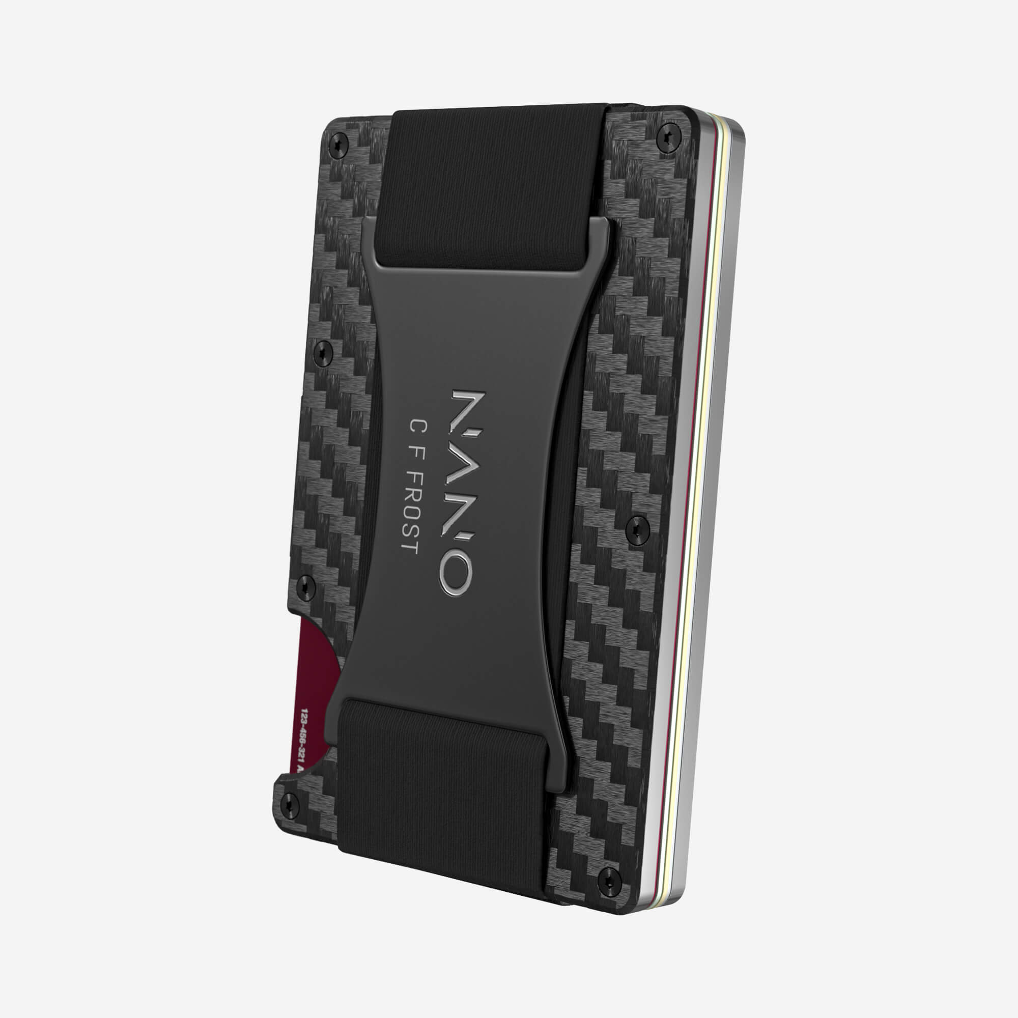 006 Personalised Cash Strap Wallet (Stealth Black/Ghost Silver)