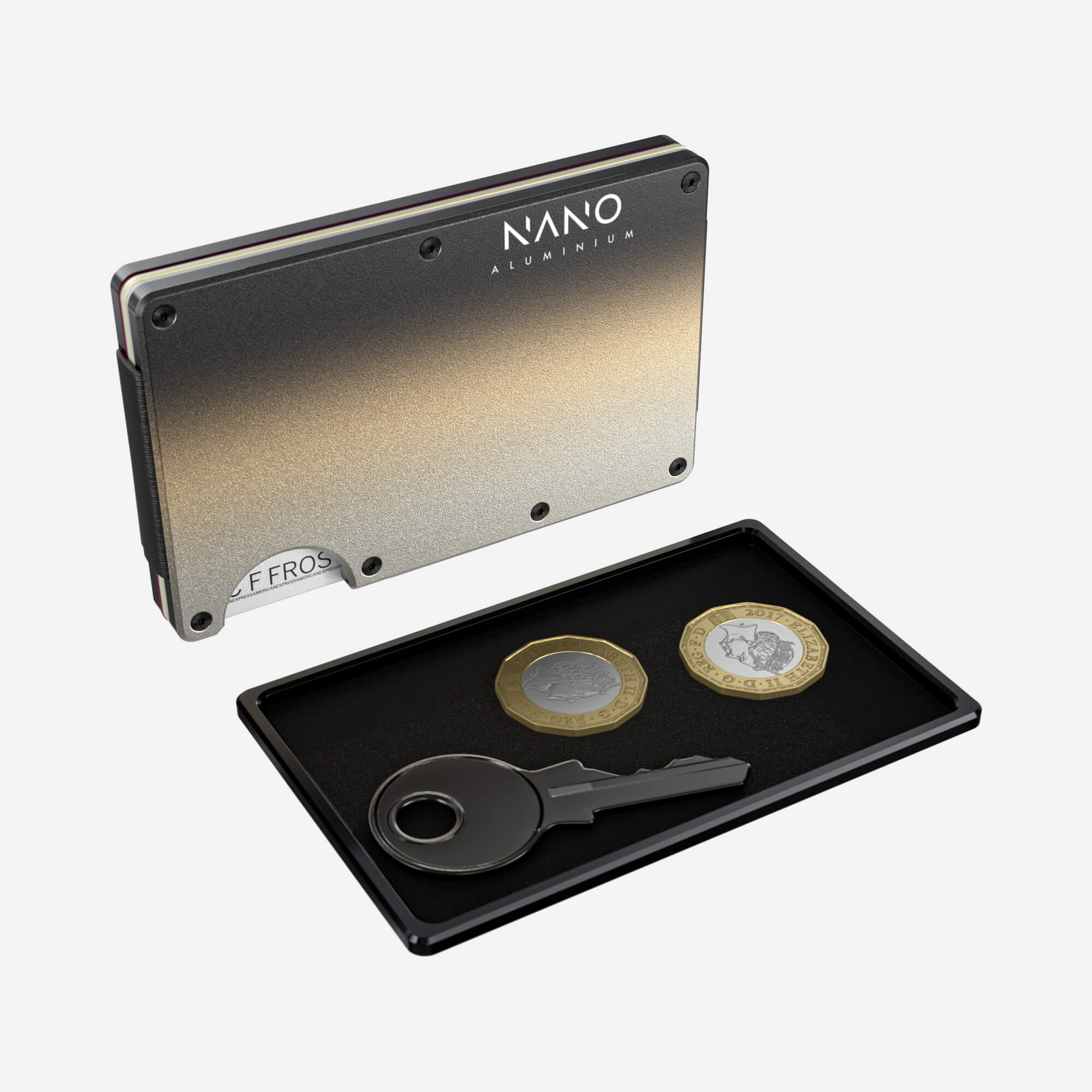 Personalised Cash Strap Wallet (Onyx Eclipse) Essential Bundle