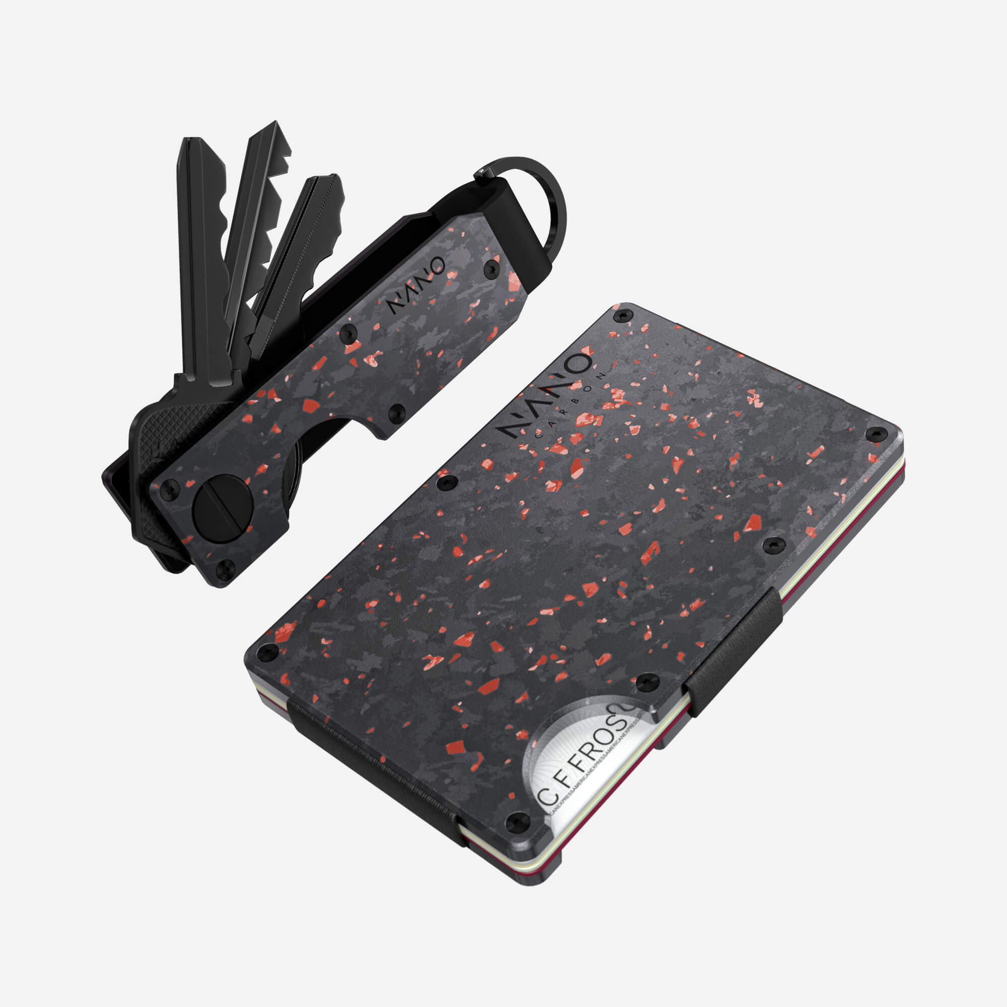 Cash Strap Wallet (Nero/Rosso) Everyday Bundle