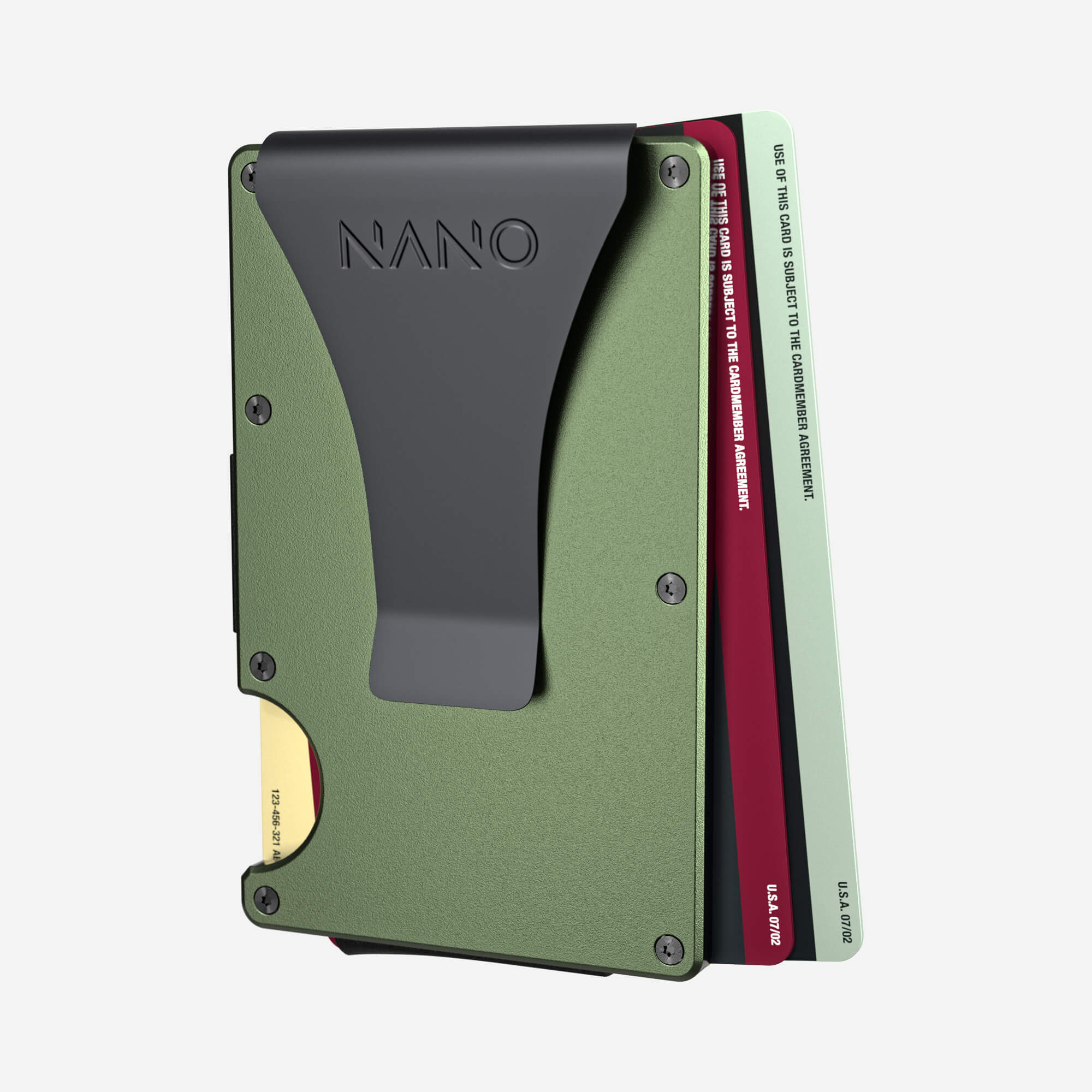 Personalised Money Clip Wallet (Heritage Green)