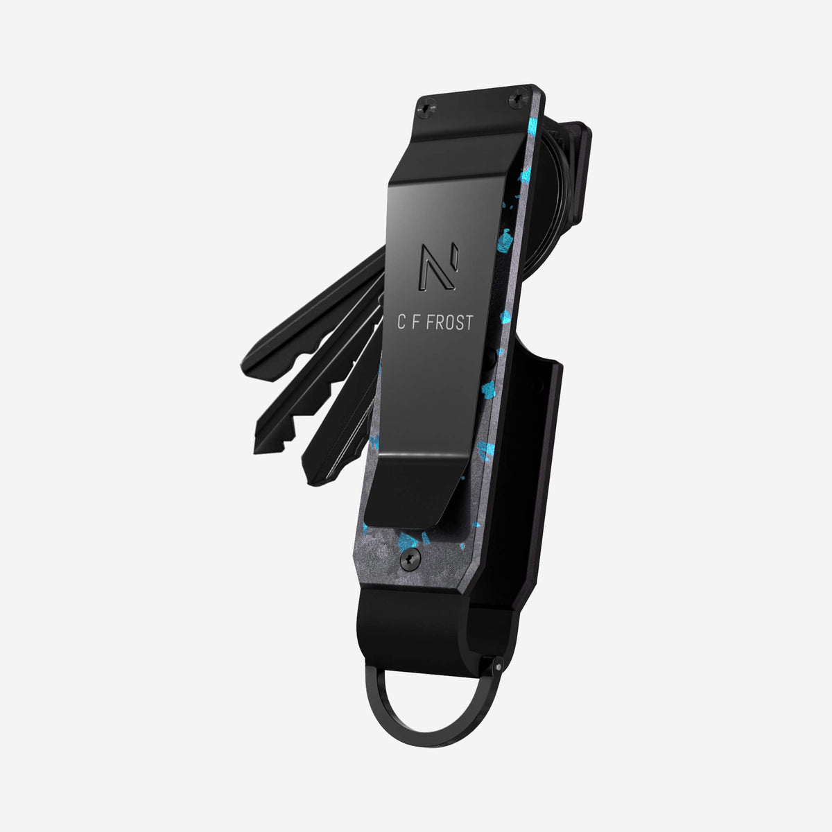Personalised Key Case (Nero/Azzuro)