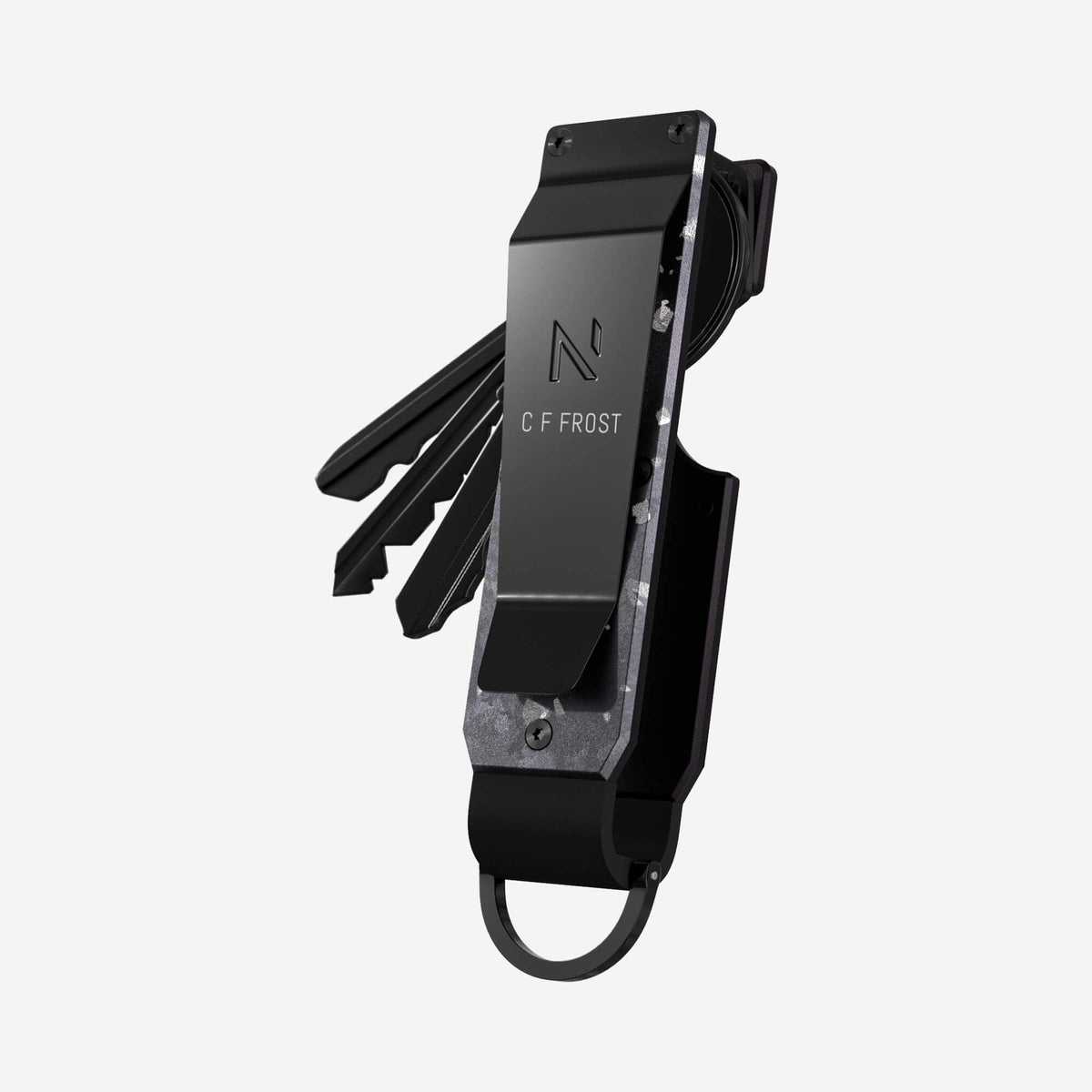 Personalised Key Case (Nero/Argento)