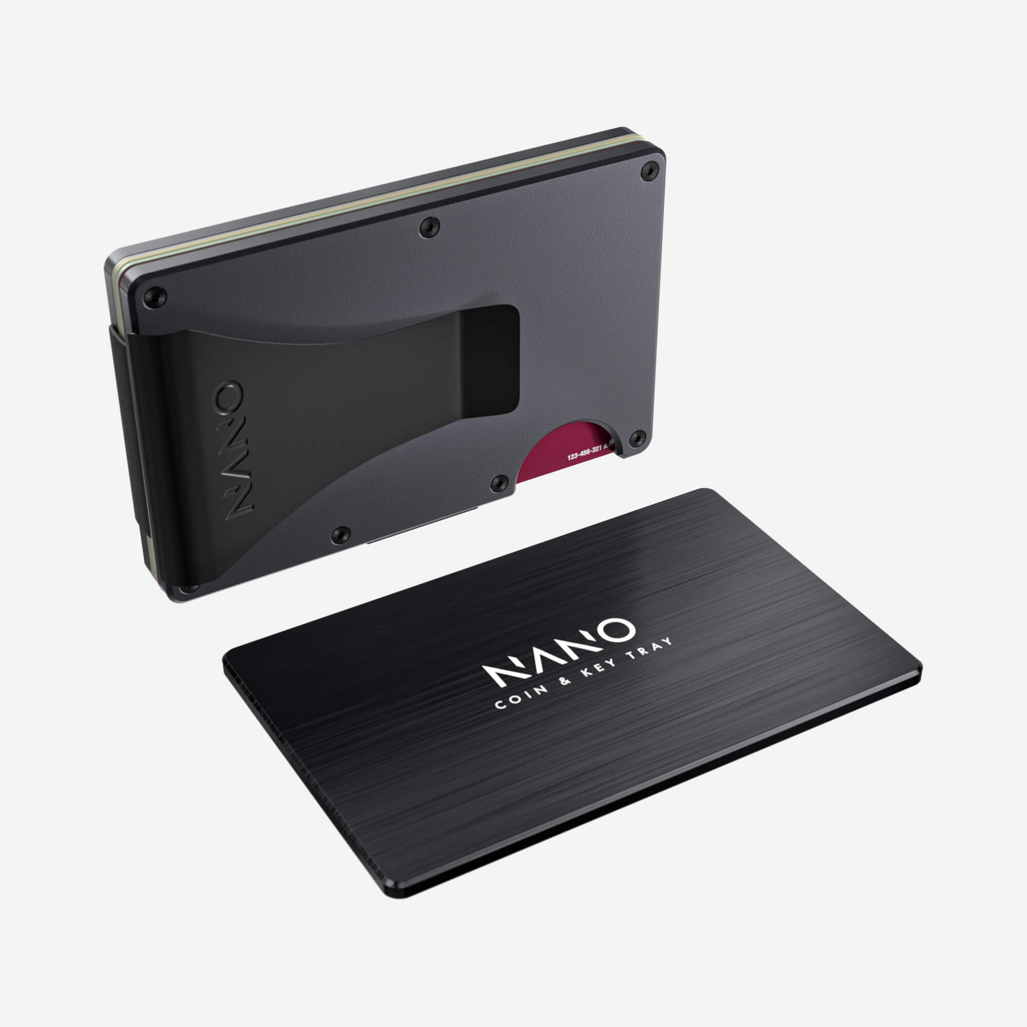 Personalised Money Clip Wallet (Titan Gunmetal) Essential Bundle