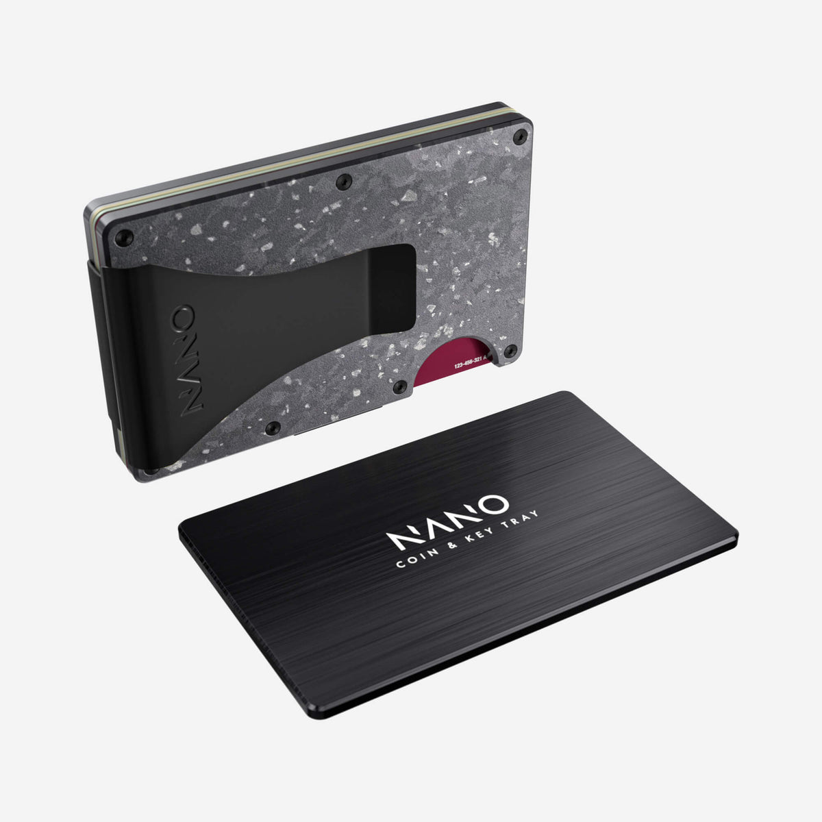 Money Clip Wallet (Nero/Argento) Essential Bundle