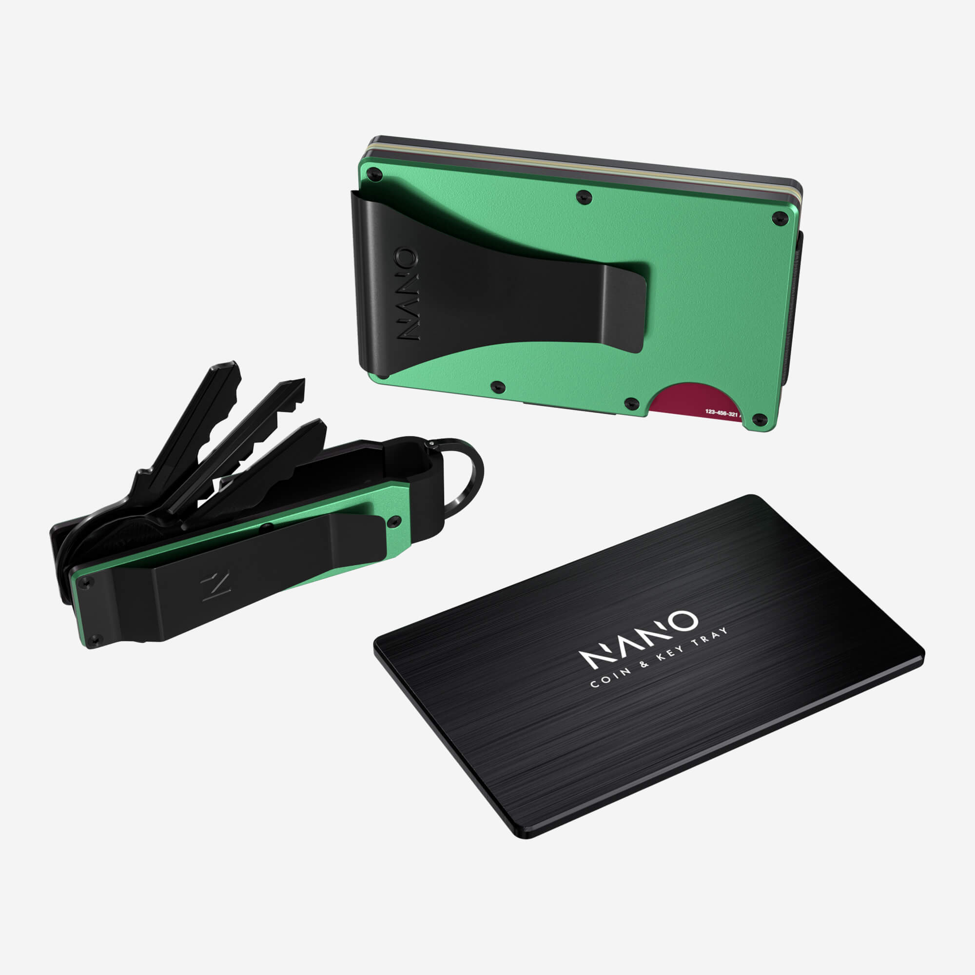 Money Clip Wallet (Viper Green) Ultimate Bundle