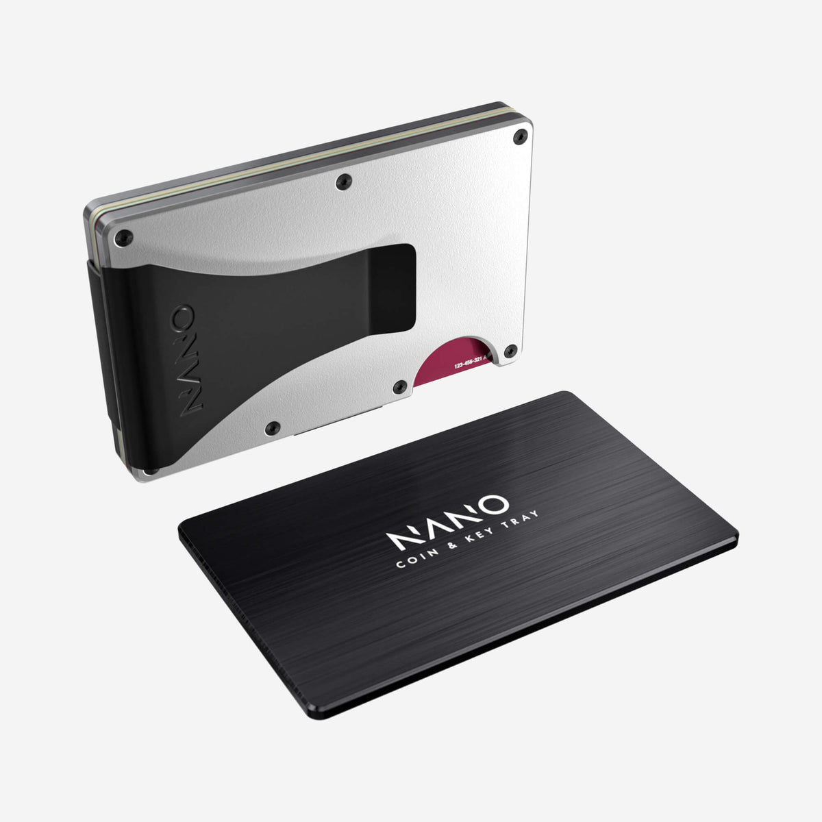 Money Clip Wallet (Ghost Silver) Essential Bundle