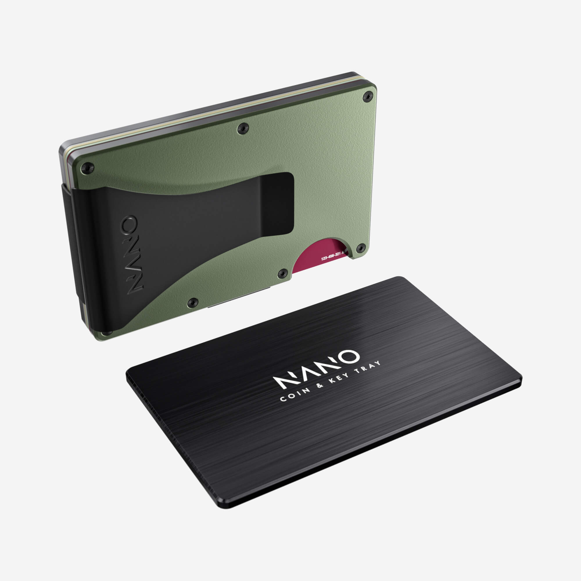 Personalised Money Clip Wallet (Heritage Green) Essential Bundle