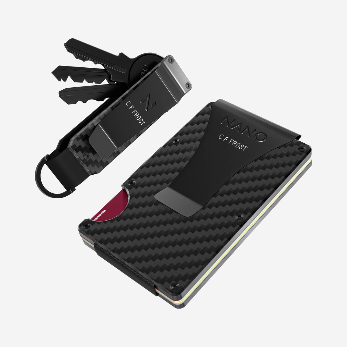 Personalised Money Clip Wallet (Stealth Black) Everyday Bundle