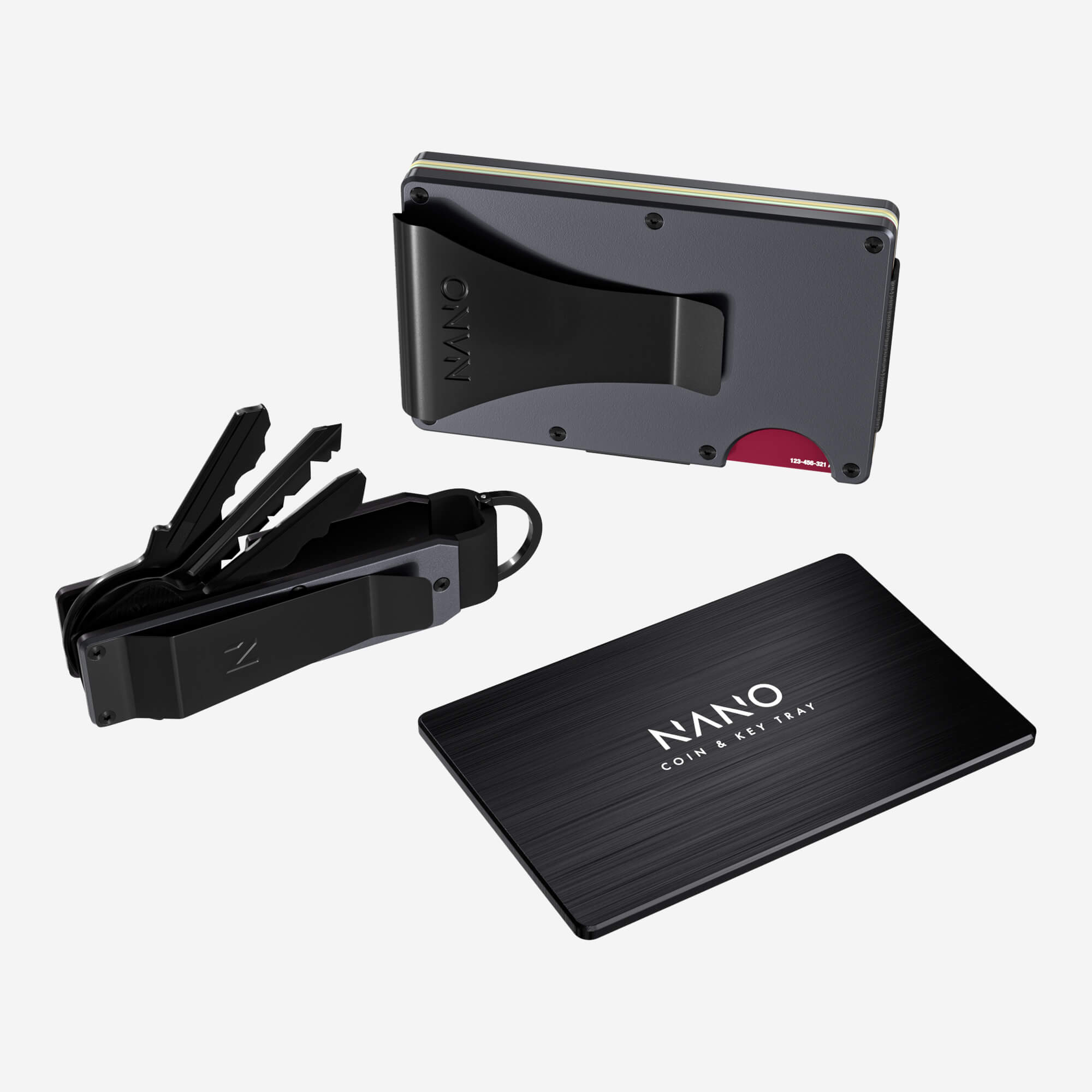 Money Clip Wallet (Titan Gunmetal) Ultimate Bundle