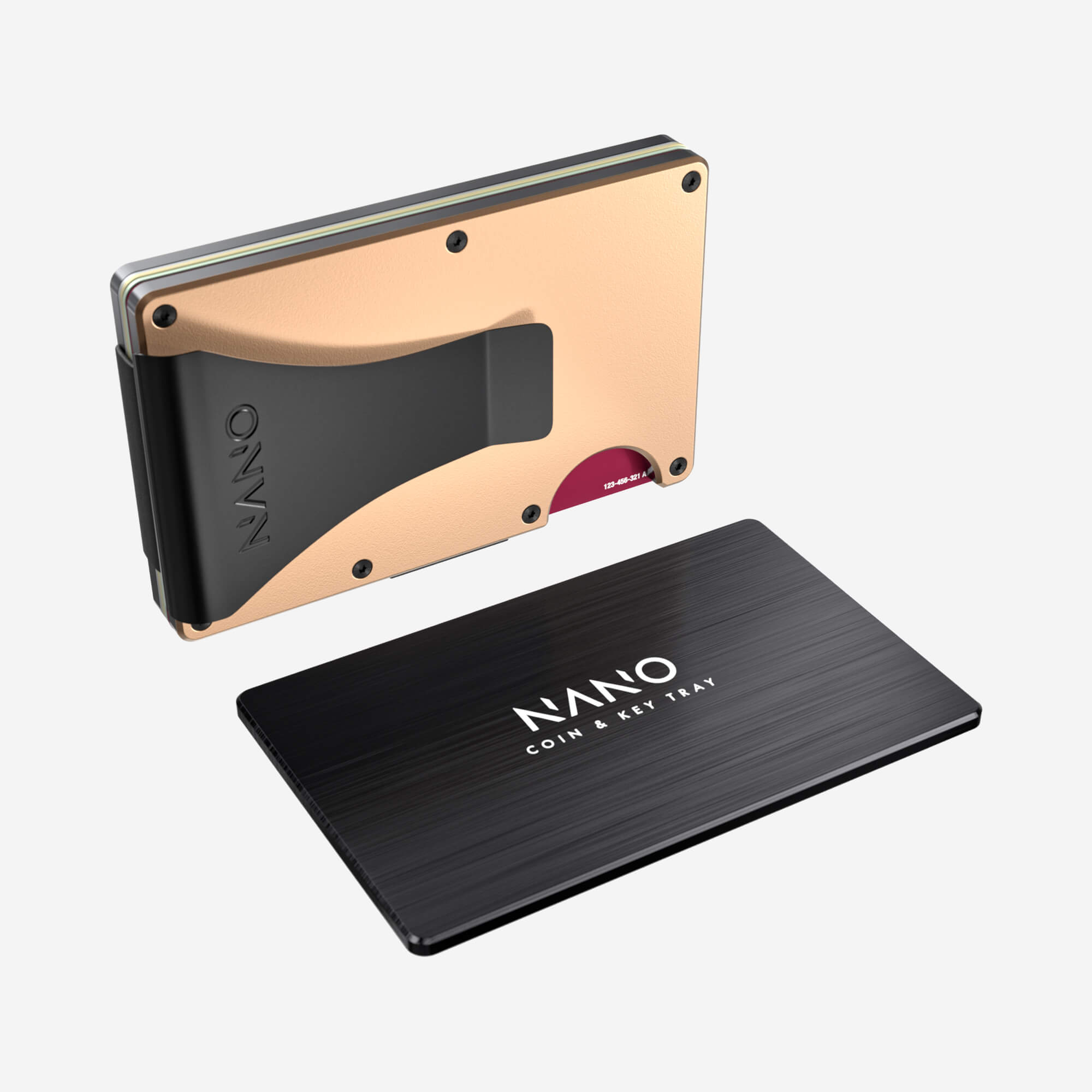 Personalised Money Clip Wallet (Spectre Gold) Essential Bundle