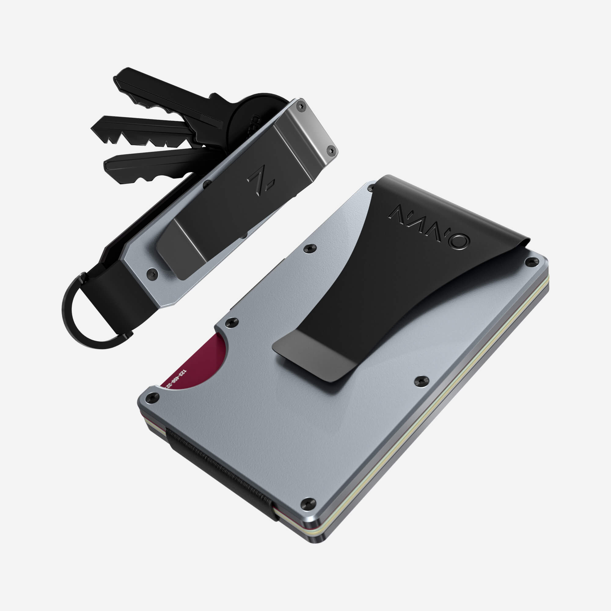 Money Clip Wallet (Spyder Grey) Everyday Bundle