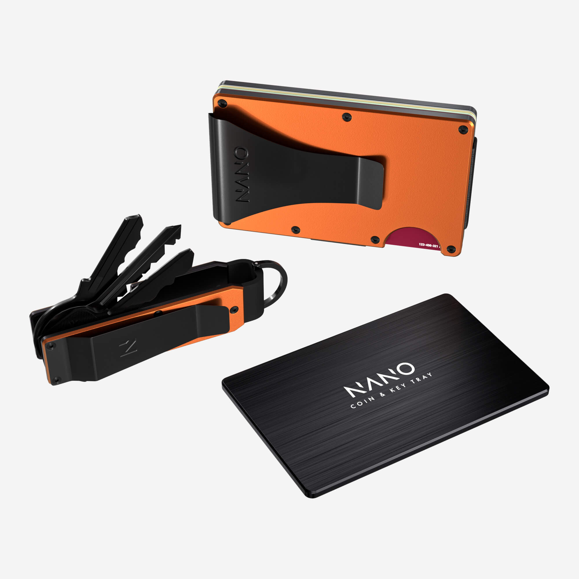 Money Clip Wallet (Ventura Orange) Ultimate Bundle