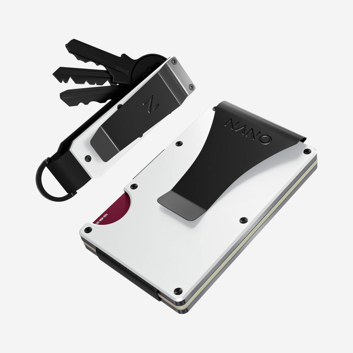 Money Clip Wallet (Carrera White) Everyday Bundle