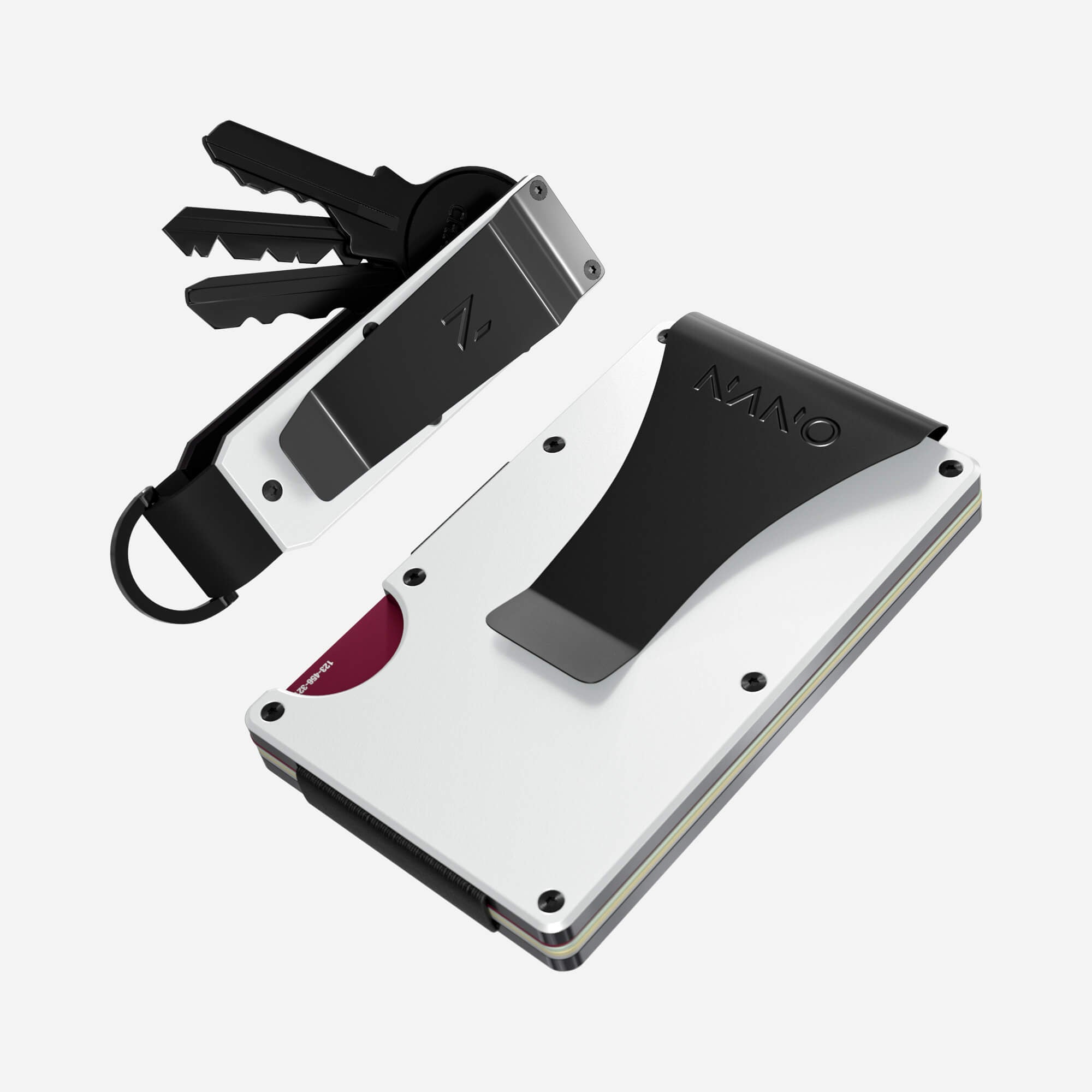 Money Clip Wallet (Carrera White) Everyday Bundle