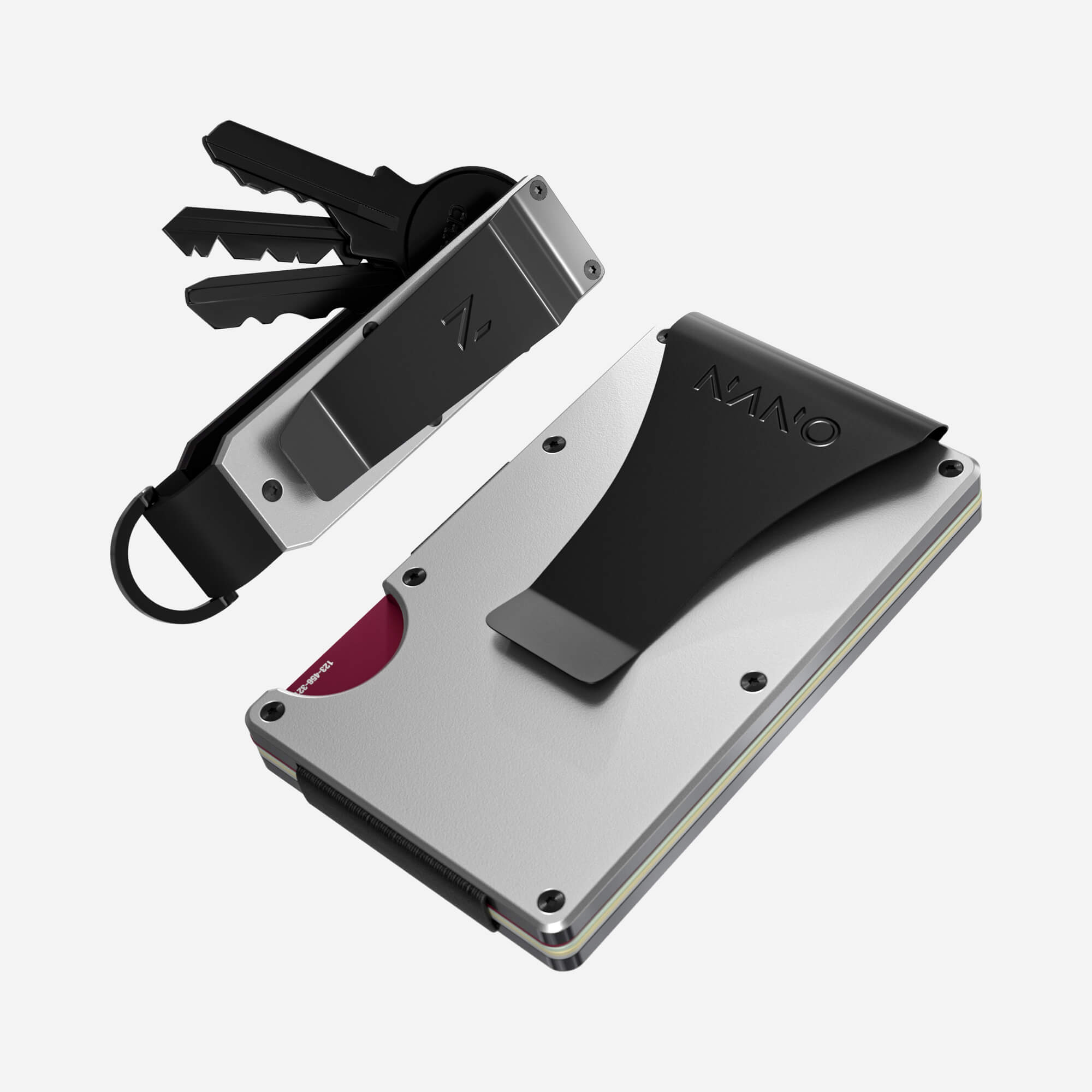 Money Clip Wallet (Ghost Silver) Everyday Bundle
