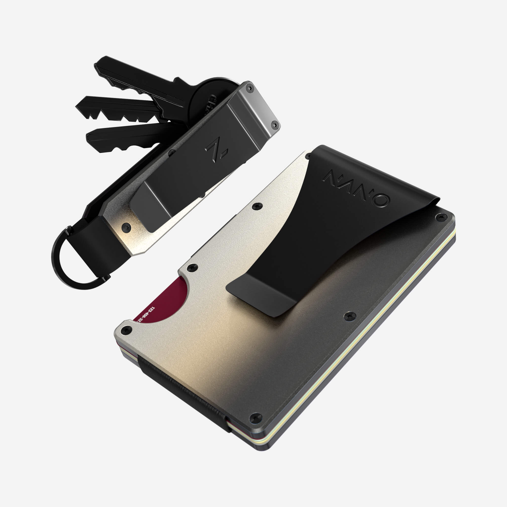 Money Clip Wallet (Onyx Eclipse) Everyday Bundle