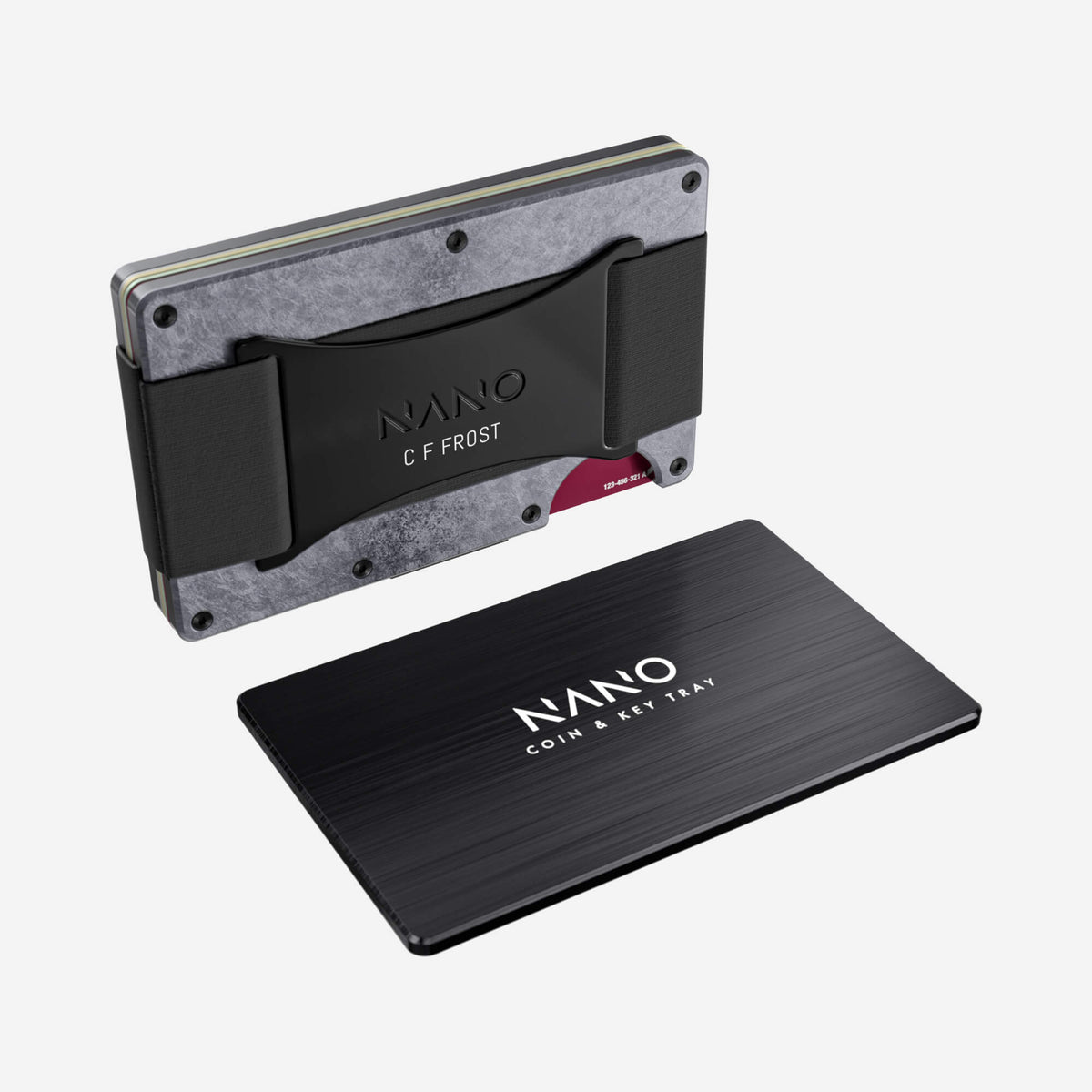 Personalised Cash Strap Wallet (Dark Storm) Essential Bundle