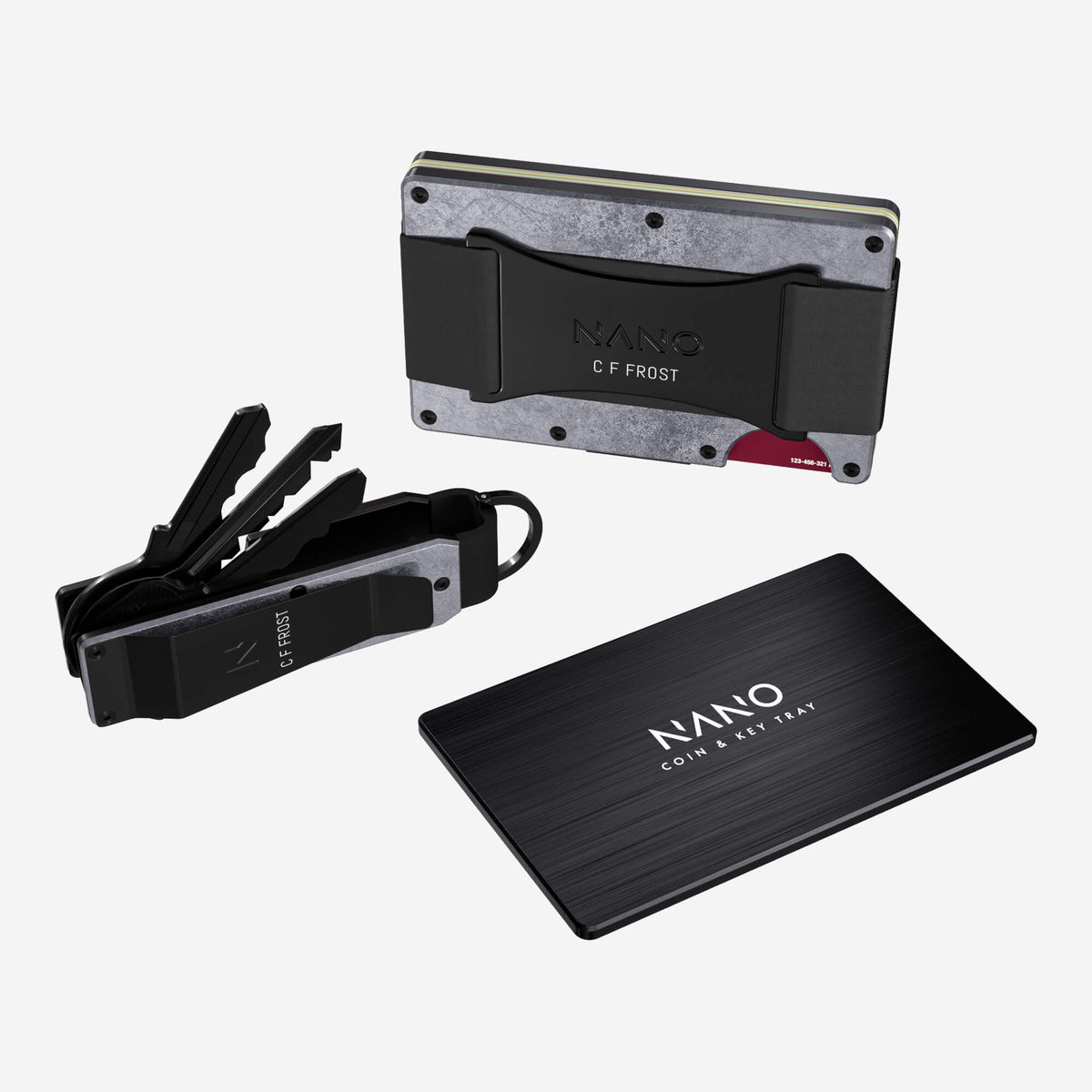 Personalised Cash Strap Wallet (Dark Storm) Ultimate Bundle