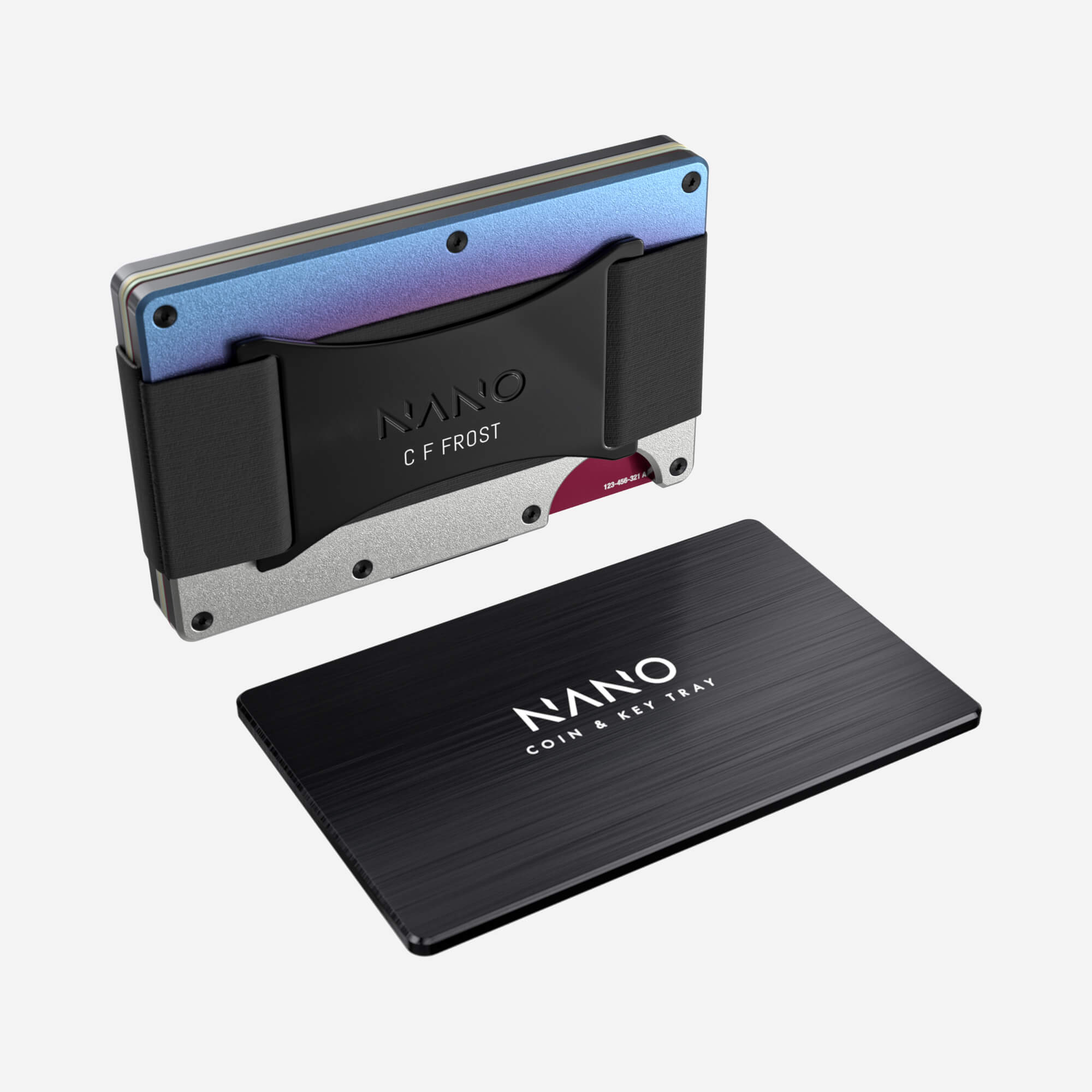 Personalised Cash Strap Wallet (Flame Burnt) Essential Bundle
