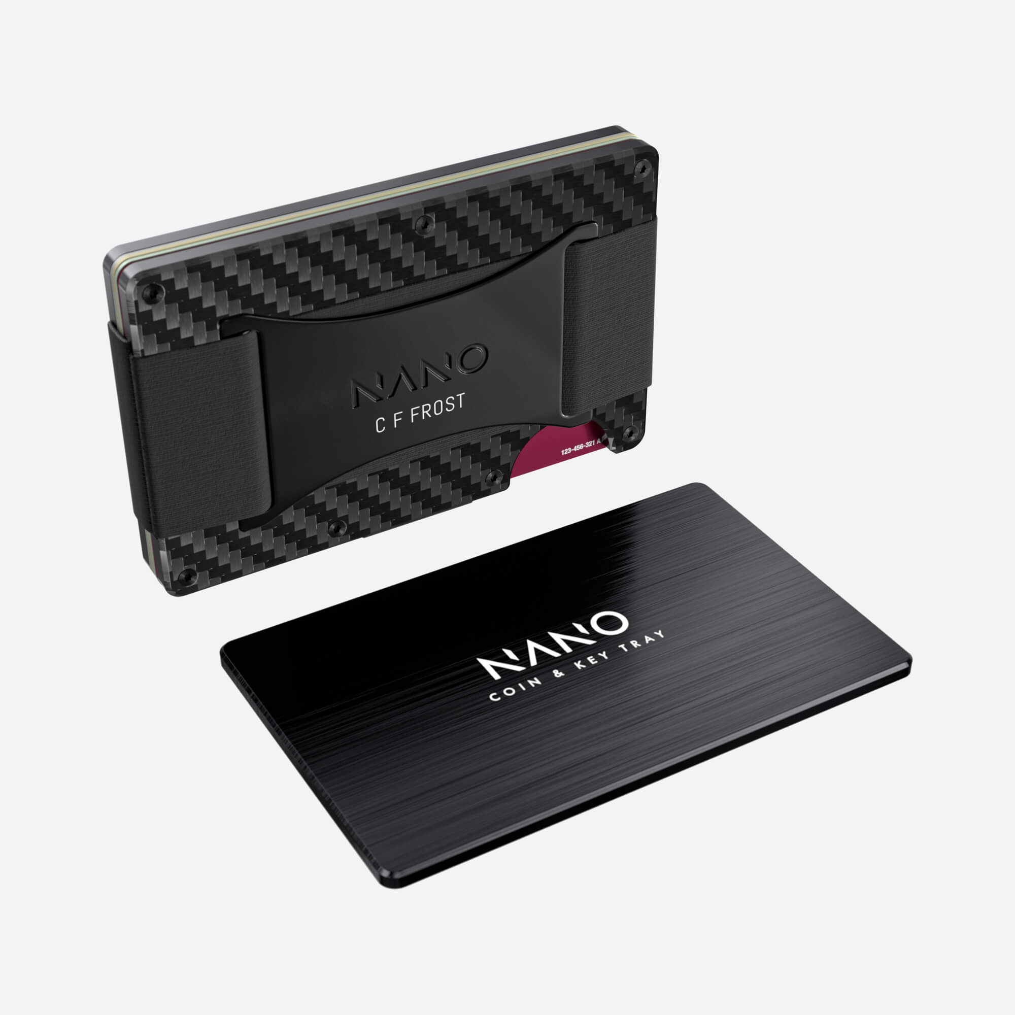 Personalised Cash Strap Wallet (Stealth Black) Essential Bundle