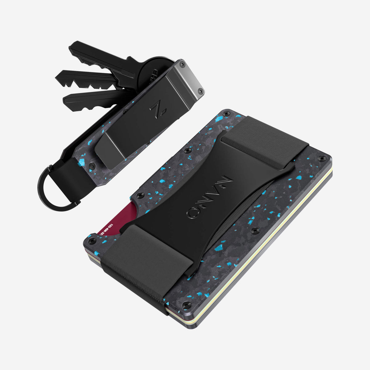 Cash Strap Wallet (Nero/Azzuro) Everyday Bundle
