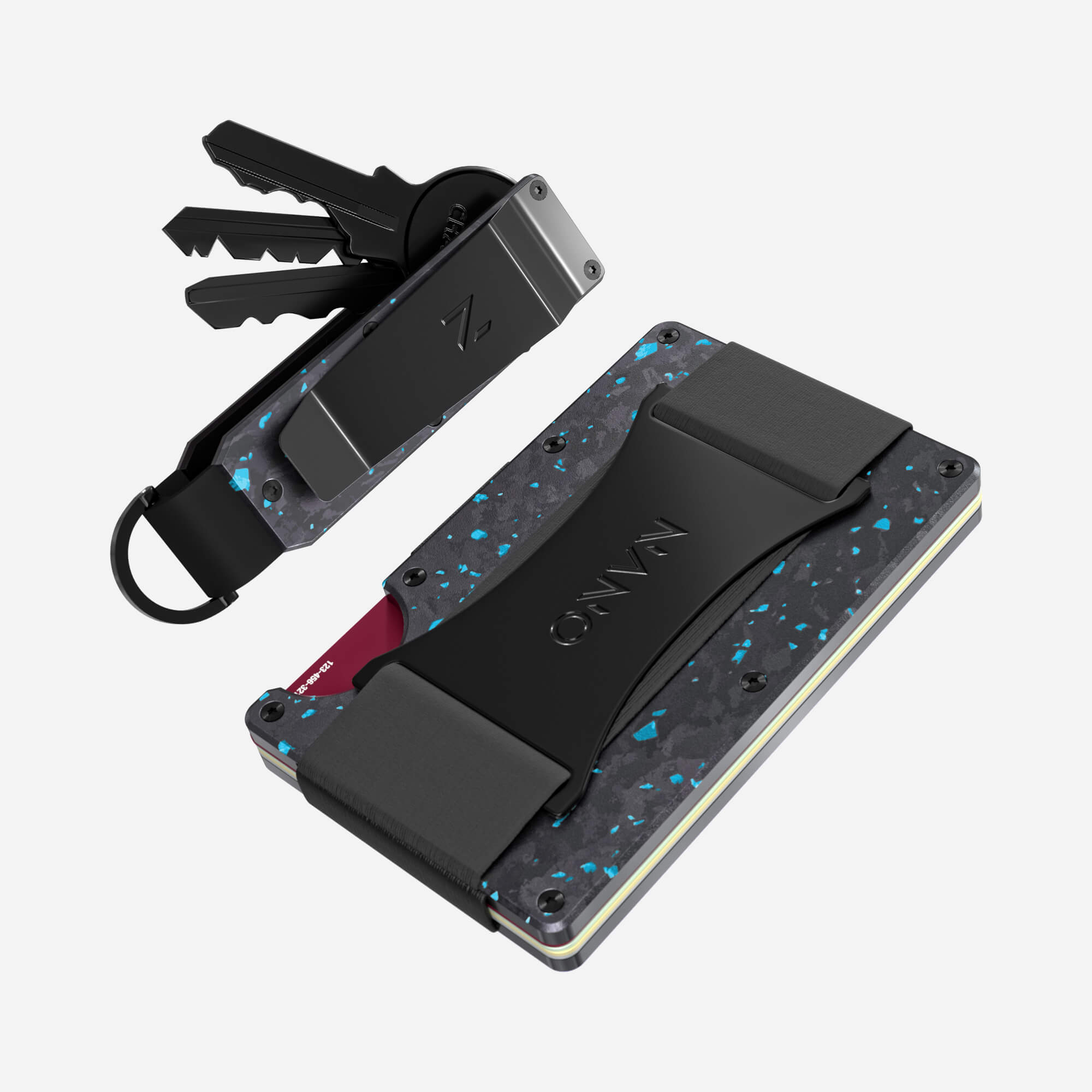 Cash Strap Wallet (Nero/Azzuro) Everyday Bundle